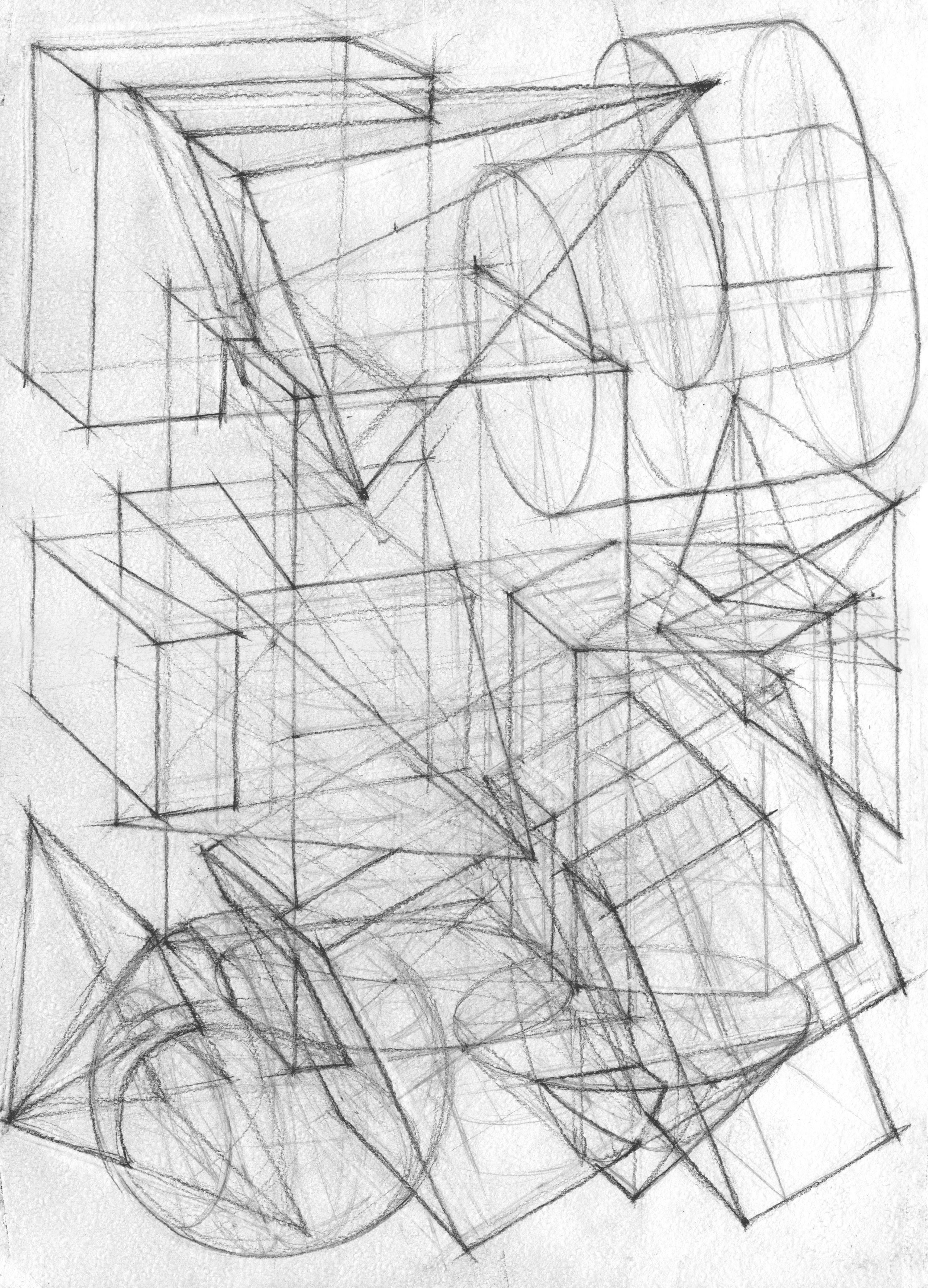 Владимир Воробьев. Эскиз композиции. 2022