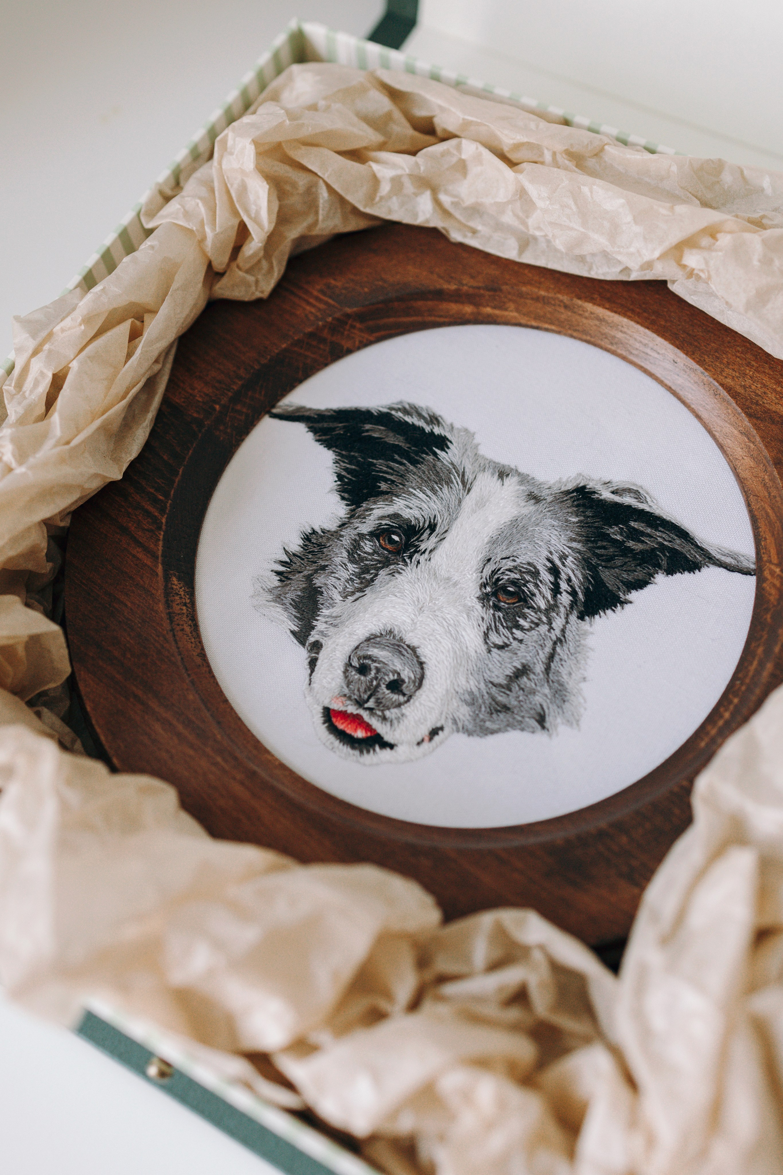 Портфолио. Портретная вышивка питомцев