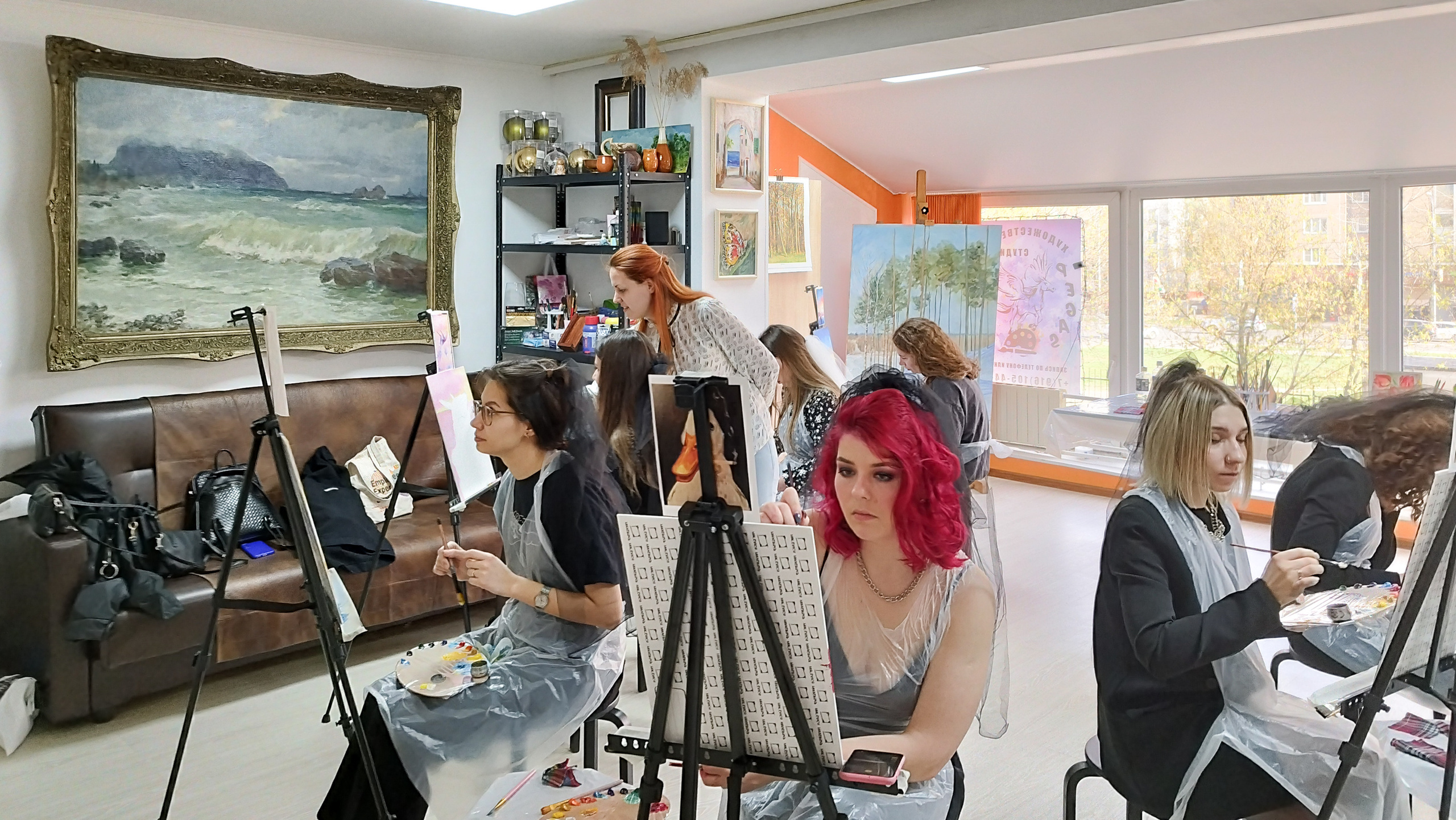 мастер класс по живописи в Москве день рождения