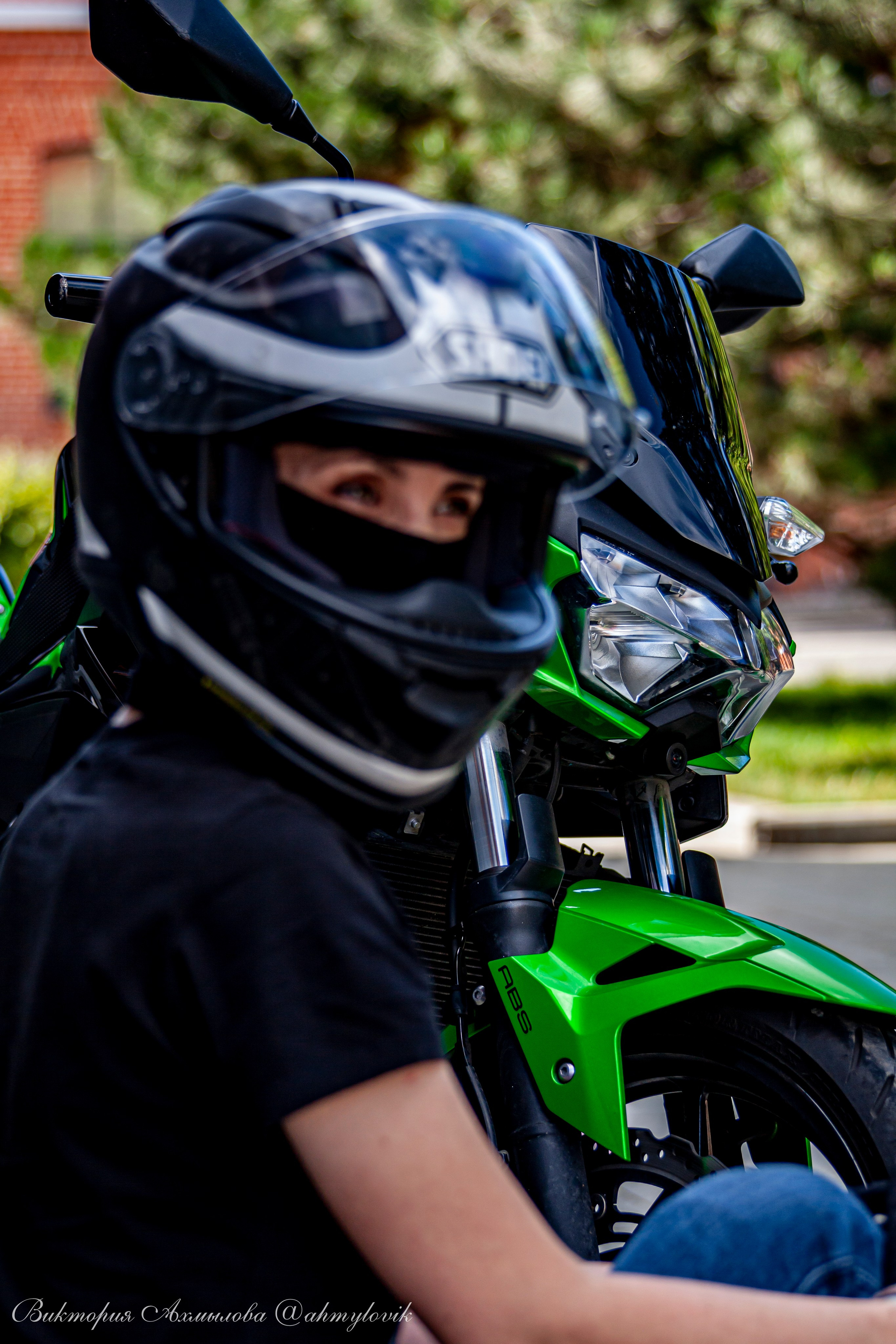 Света Веркова (Kawasaki Ninja Z400). Виктория Ахмылова. Фотограф в Москве