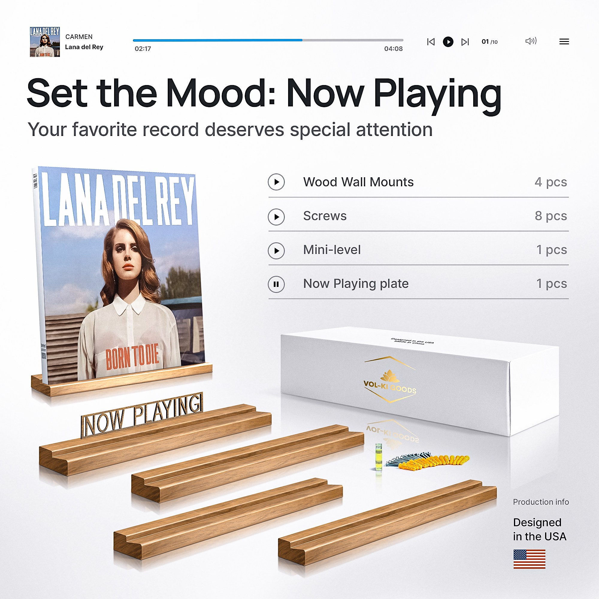 Амазон листинг полочек для винила. Дизайн карточек товара для Wildberries, Ozon, Amazon