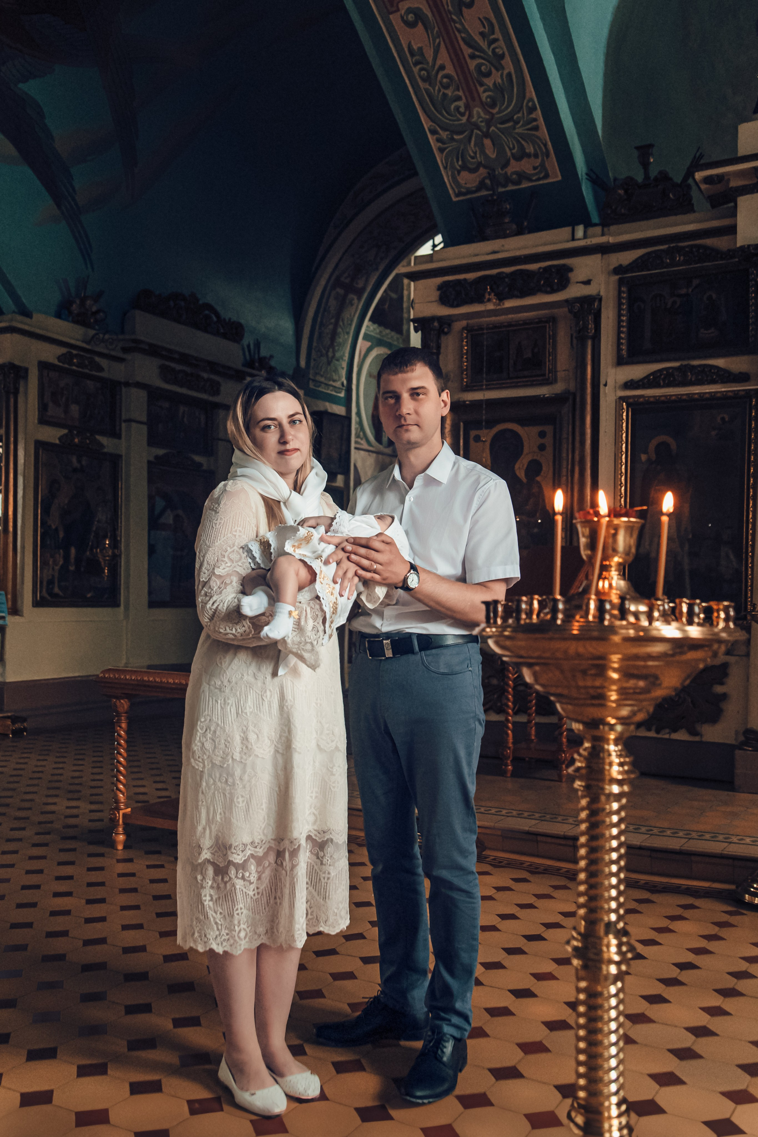 Крещение Василисы. Семейный фотограф в Калуге Ирина Ушакова. Фотограф на роды