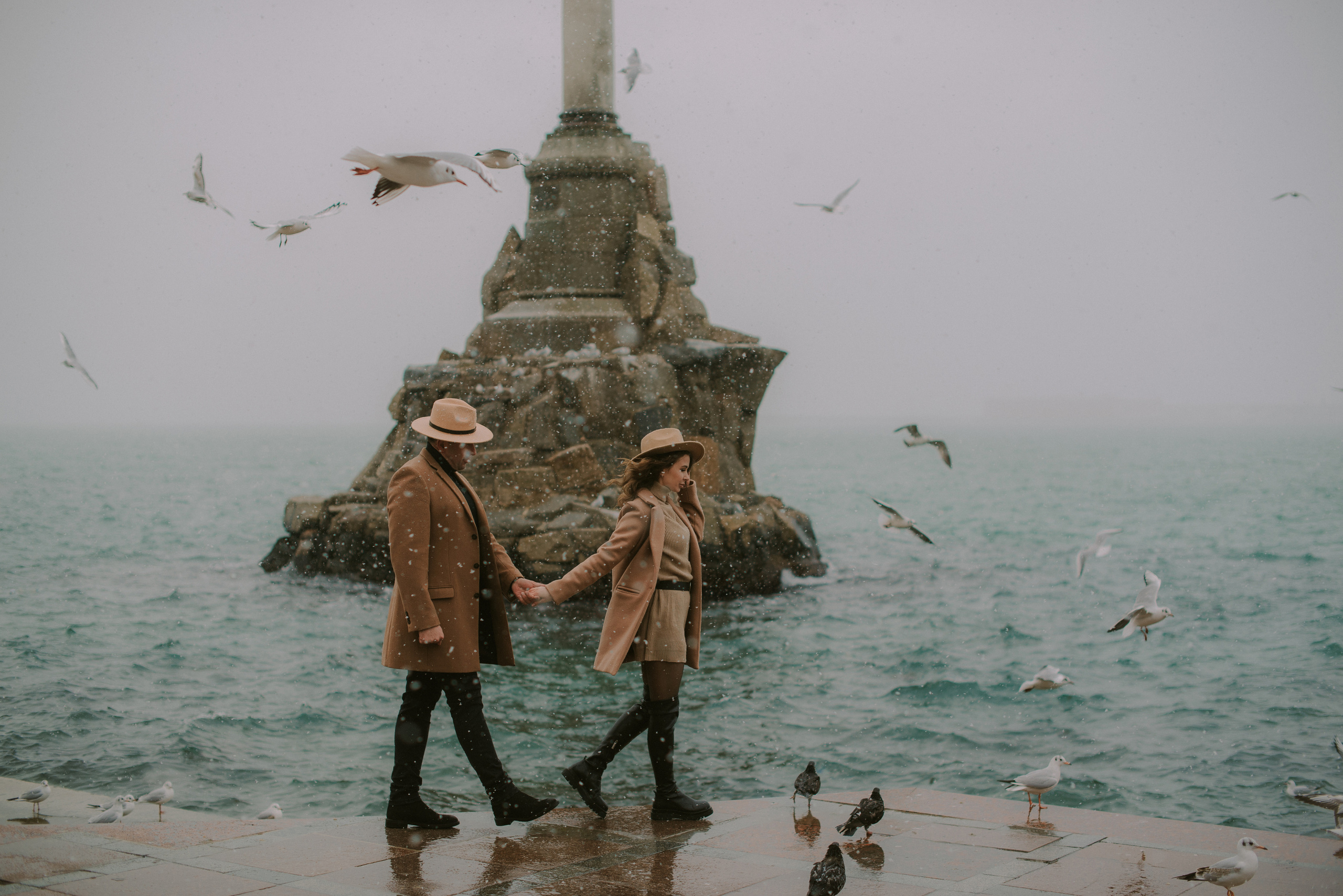 Зимний Севастополь для двоих. Свадебный, женский, семейный фотограф в Севастополе Юлия Мошенко