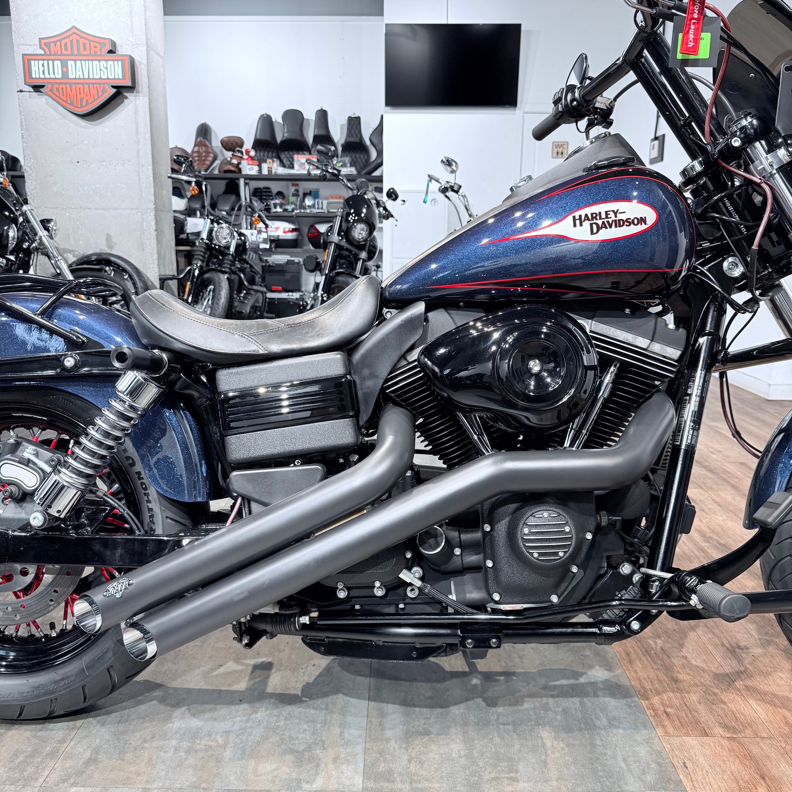 2013 Street Bob АВS Сlub-Style Blue. Hello Davidson, Москва. Только хорошие мотоциклы…