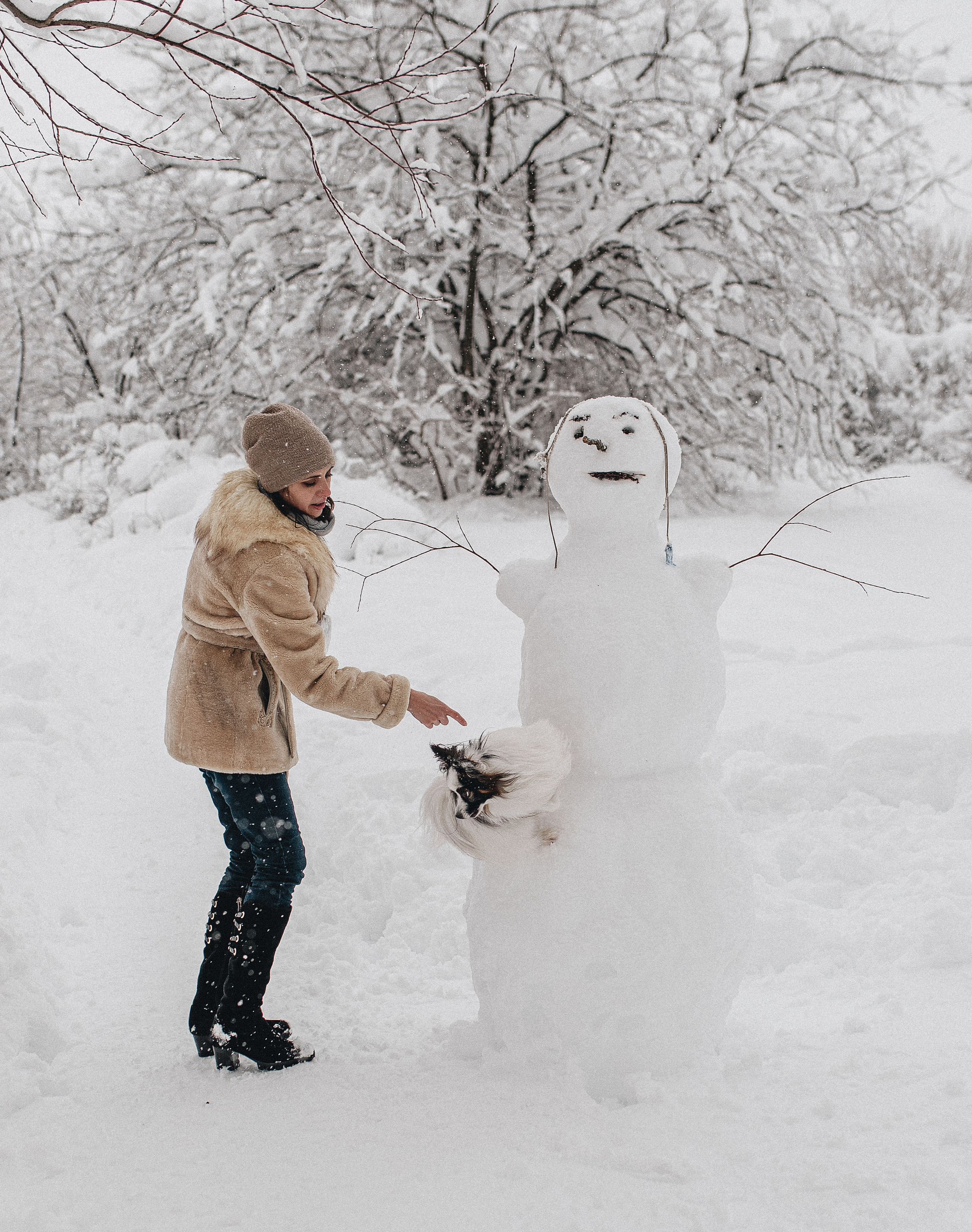 Зима, Пушкин и Ира. Фотограф в Краснодаре Алена Соколовская
