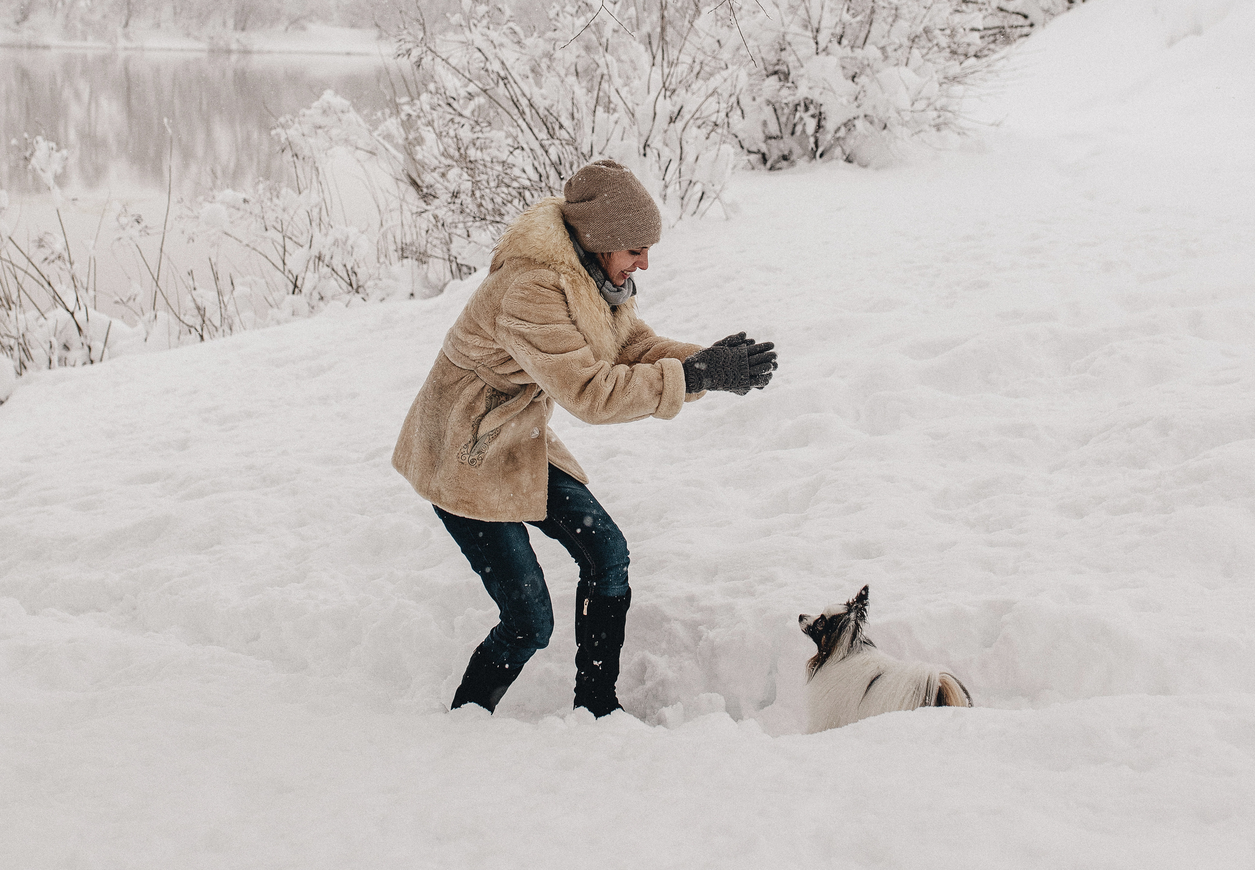 Зима, Пушкин и Ира. Фотограф в Краснодаре Алена Соколовская