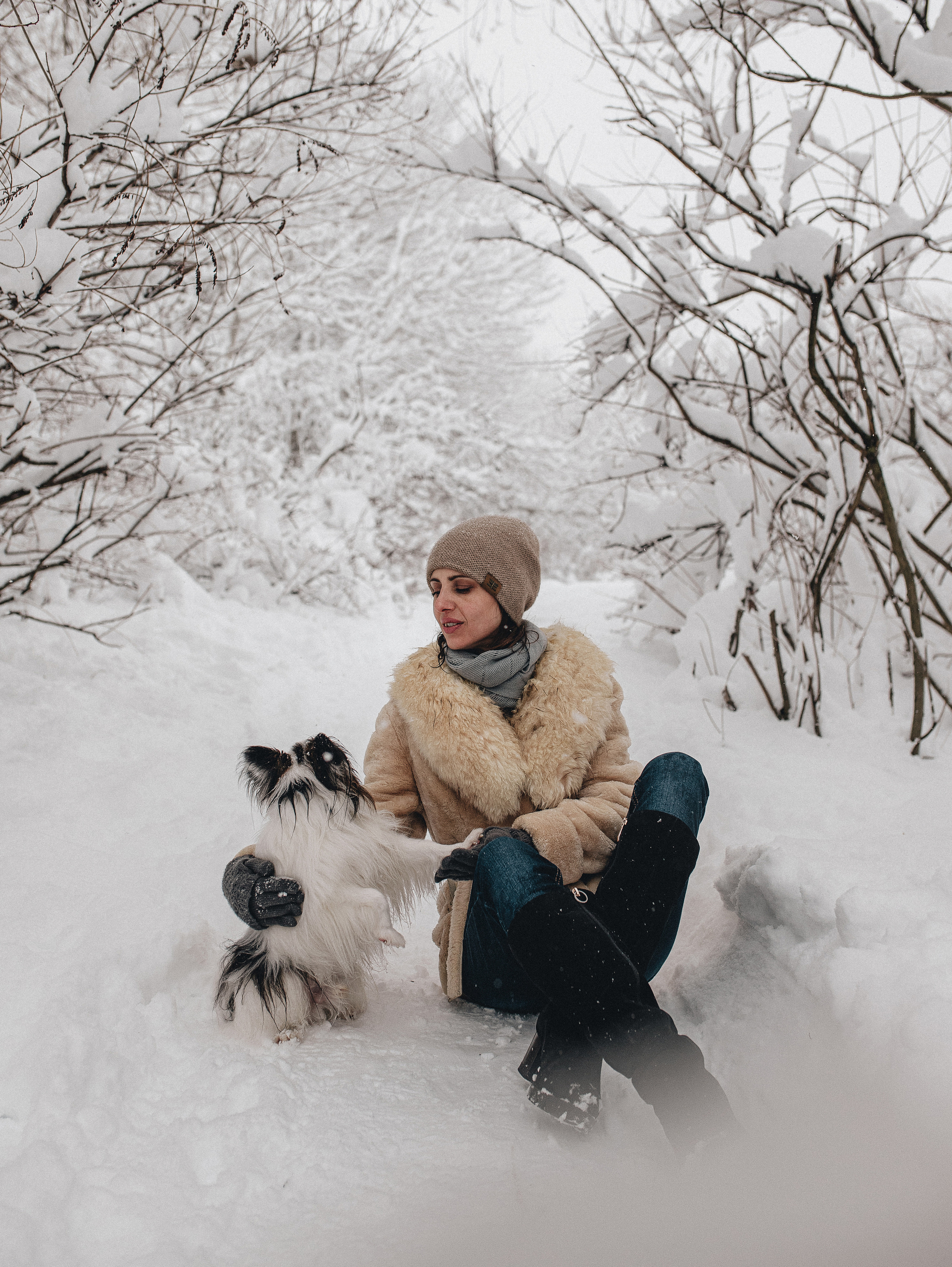 Зима, Пушкин и Ира. Фотограф в Краснодаре Алена Соколовская