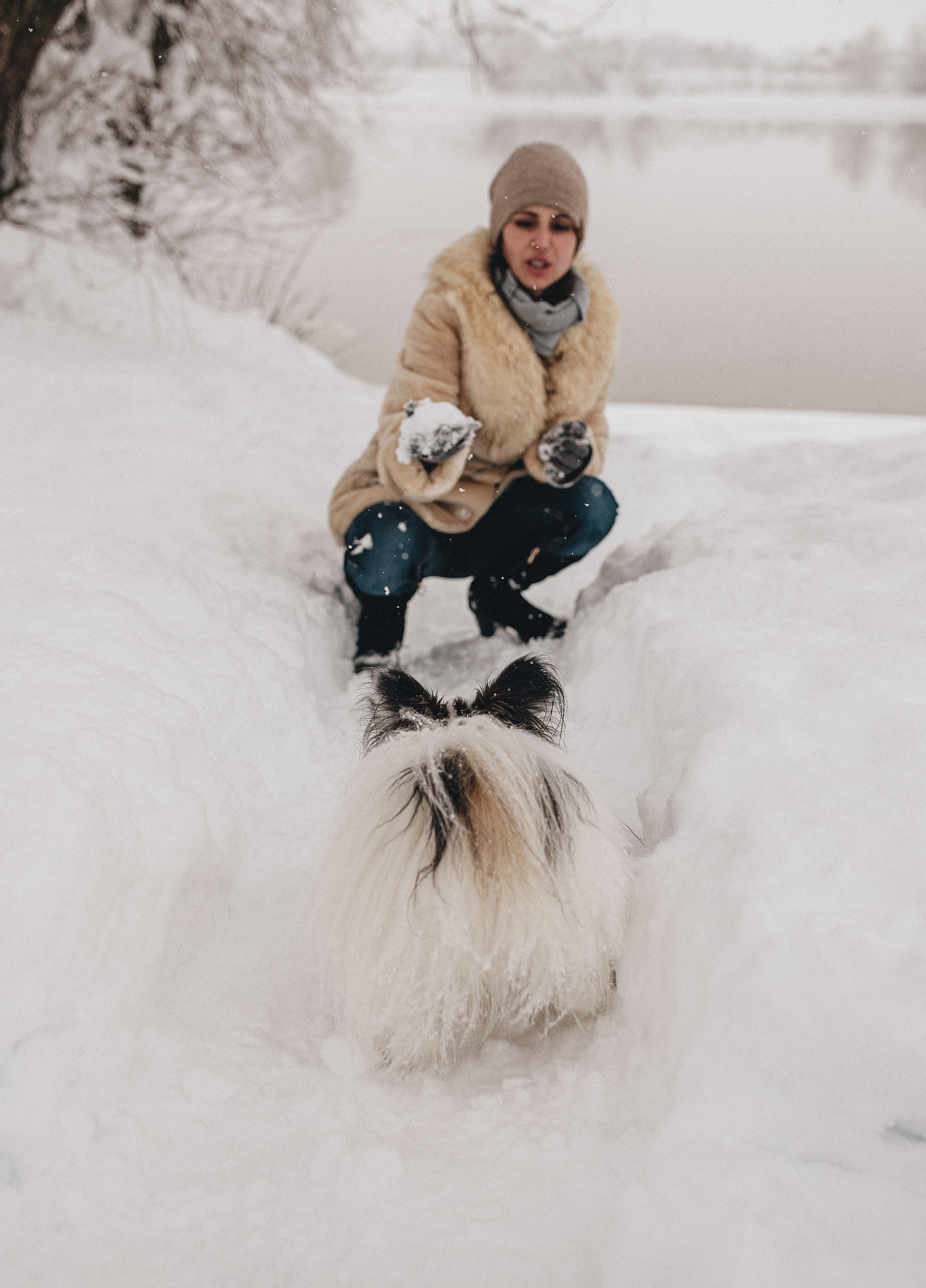 Зима, Пушкин и Ира. Фотограф в Краснодаре Алена Соколовская