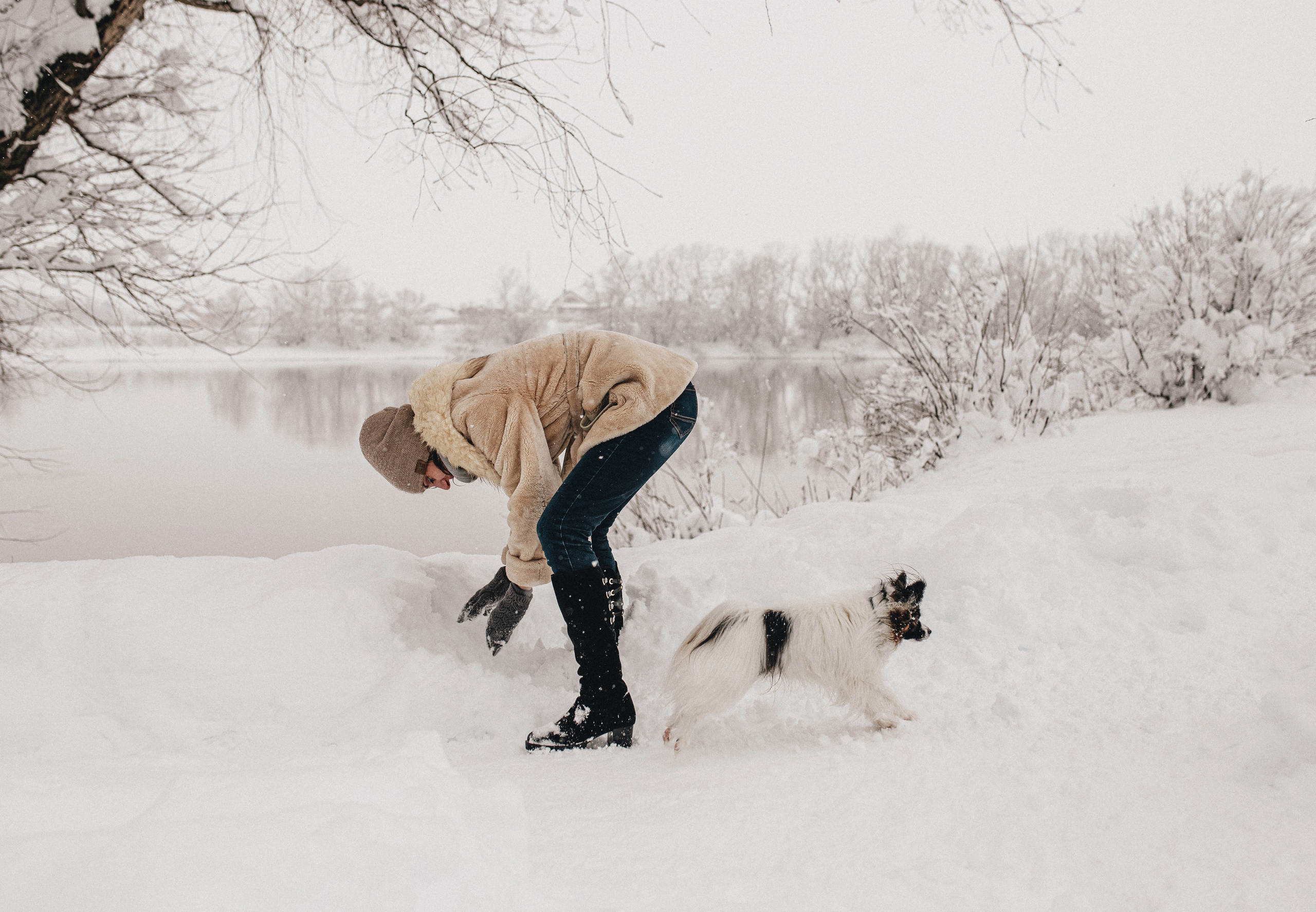 Зима, Пушкин и Ира. Фотограф в Краснодаре Алена Соколовская