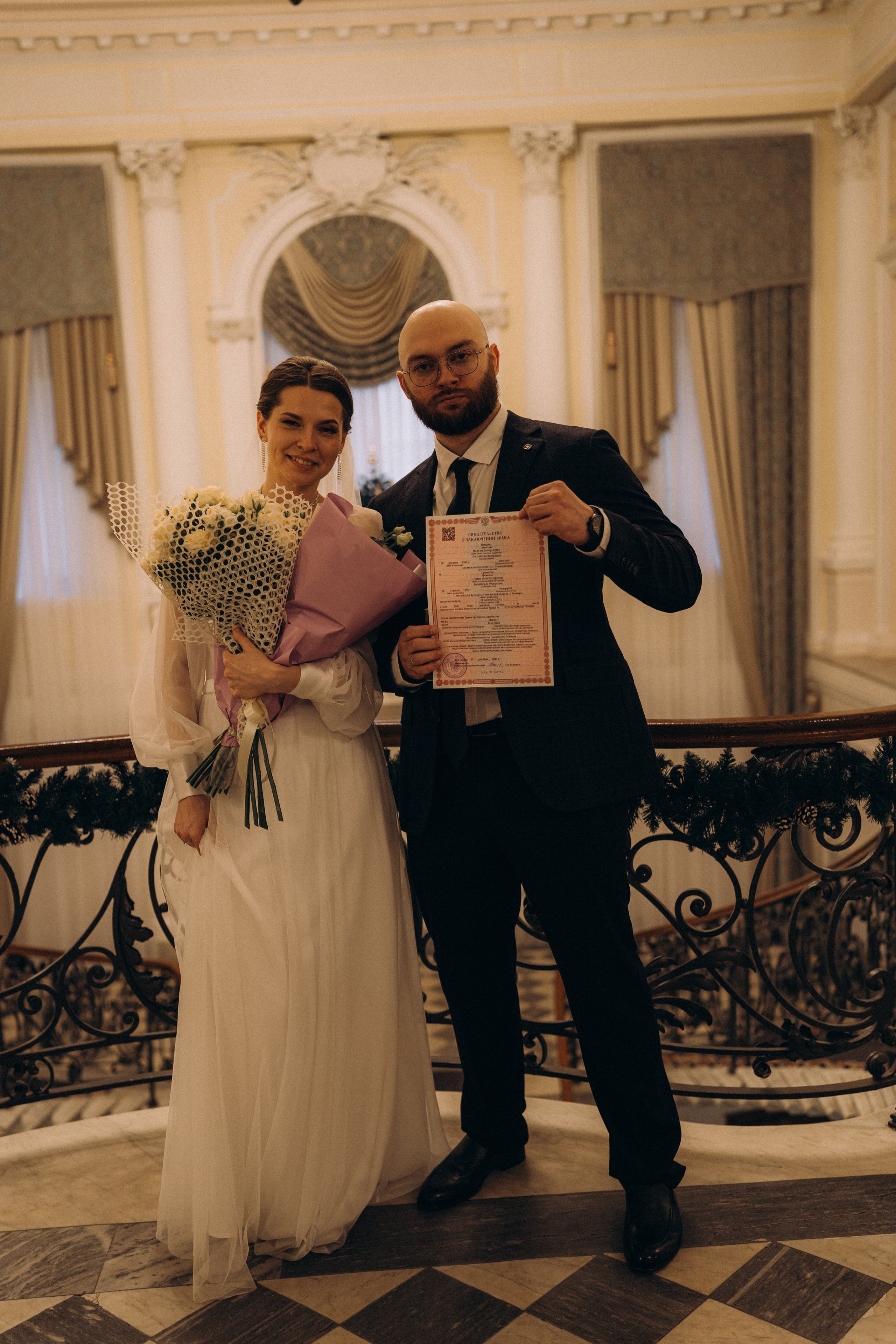 СВАДЕБНАЯ СЬЕМКА ВО ВТОРОМ ДВОРЦЕ (ДЕКАБРЬ) ТАКЖЕ СЬЕМКА В СТУДИИ НА ЧЕРНЫШЕВСКОЙ. Профессиональный фотограф, Санкт-Петербург — Виктория Богомолова