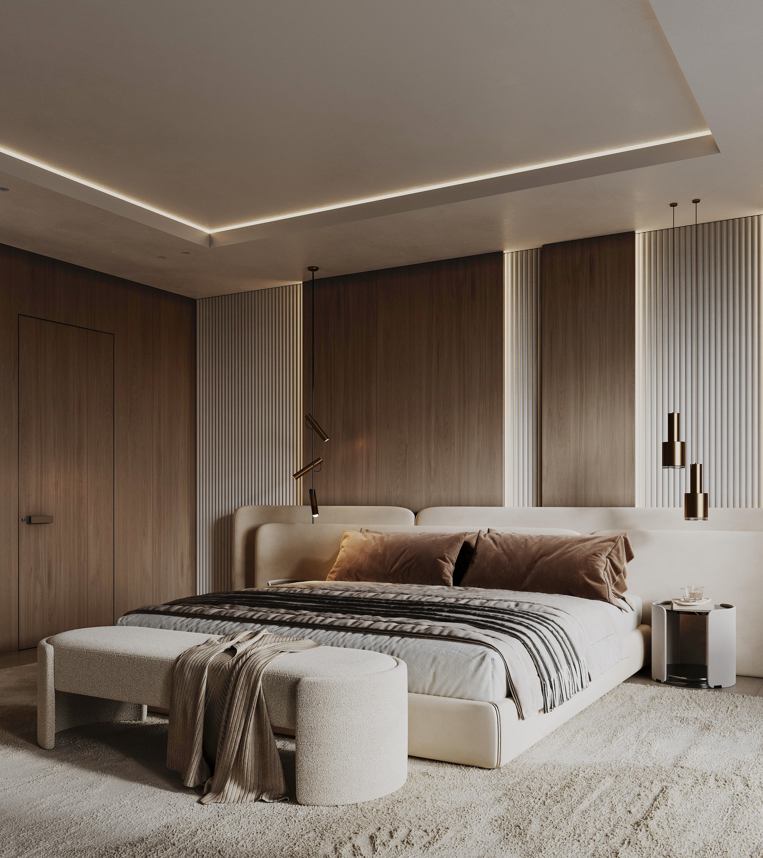 Мастер-спальня. Дизайнер интерьера Еремина Юлия