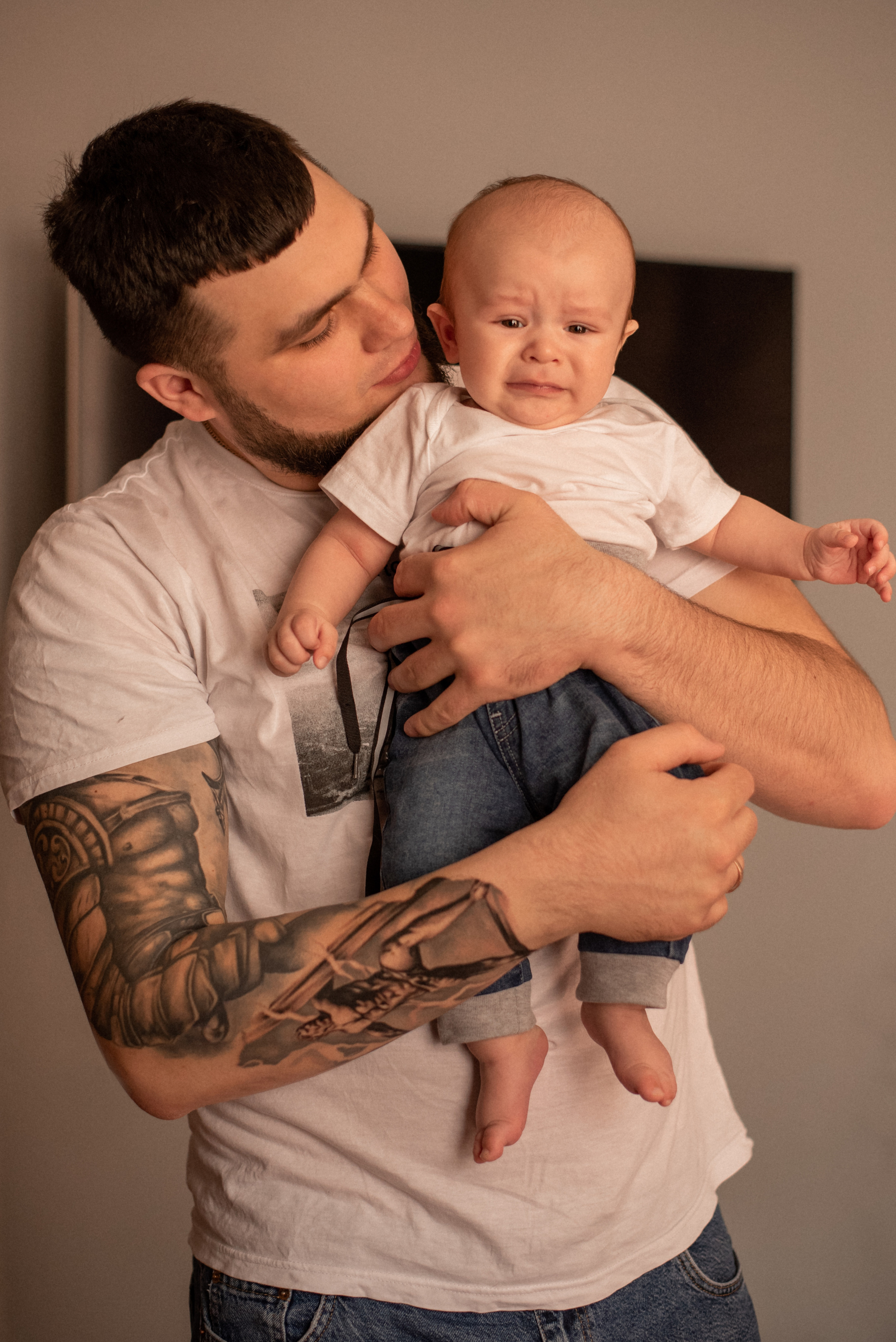 Малыш Мирон с родителями. Фотограф  Потапова Анна