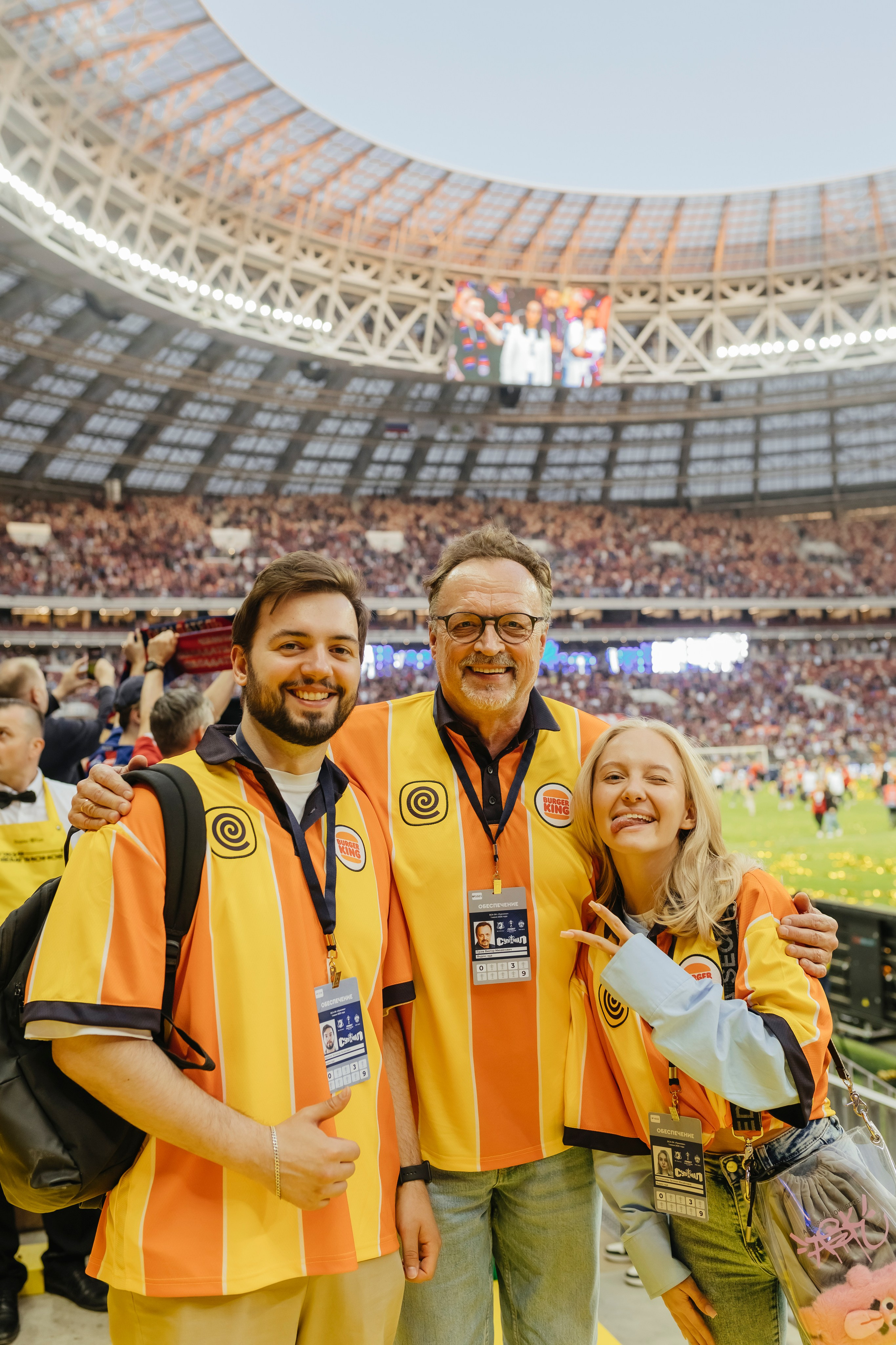 Яндекс Еда x Burger King На финале кубка России по футболу. Репортажный, event, концертный и backstage фотограф из Москвы Виталий Кривцов
