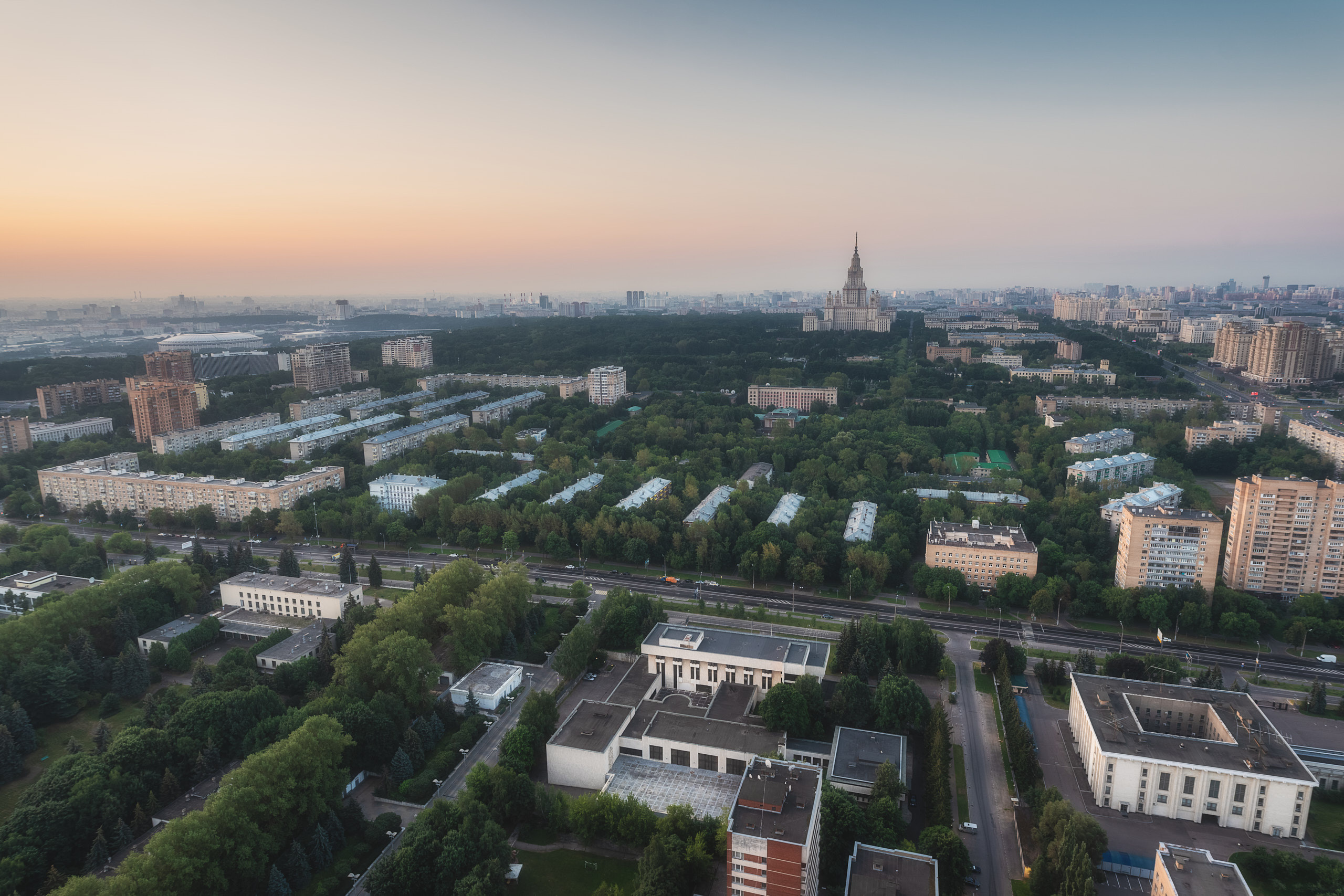 Предрассветная Москва. фотограф Андрей Баскевич