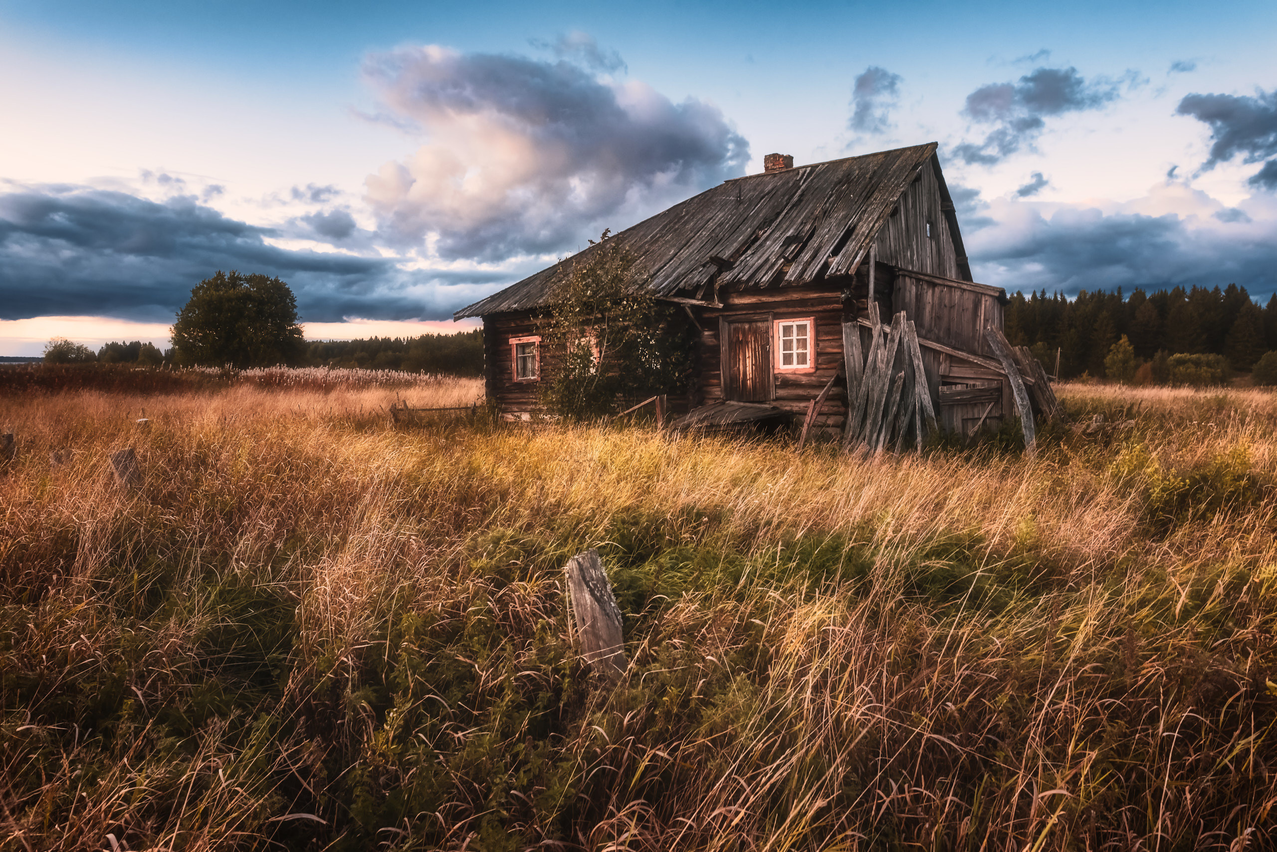 Заброшенный дом в Тарутинской деревне. Заонежье. Пейзажный фотограф Андрей Баскевич