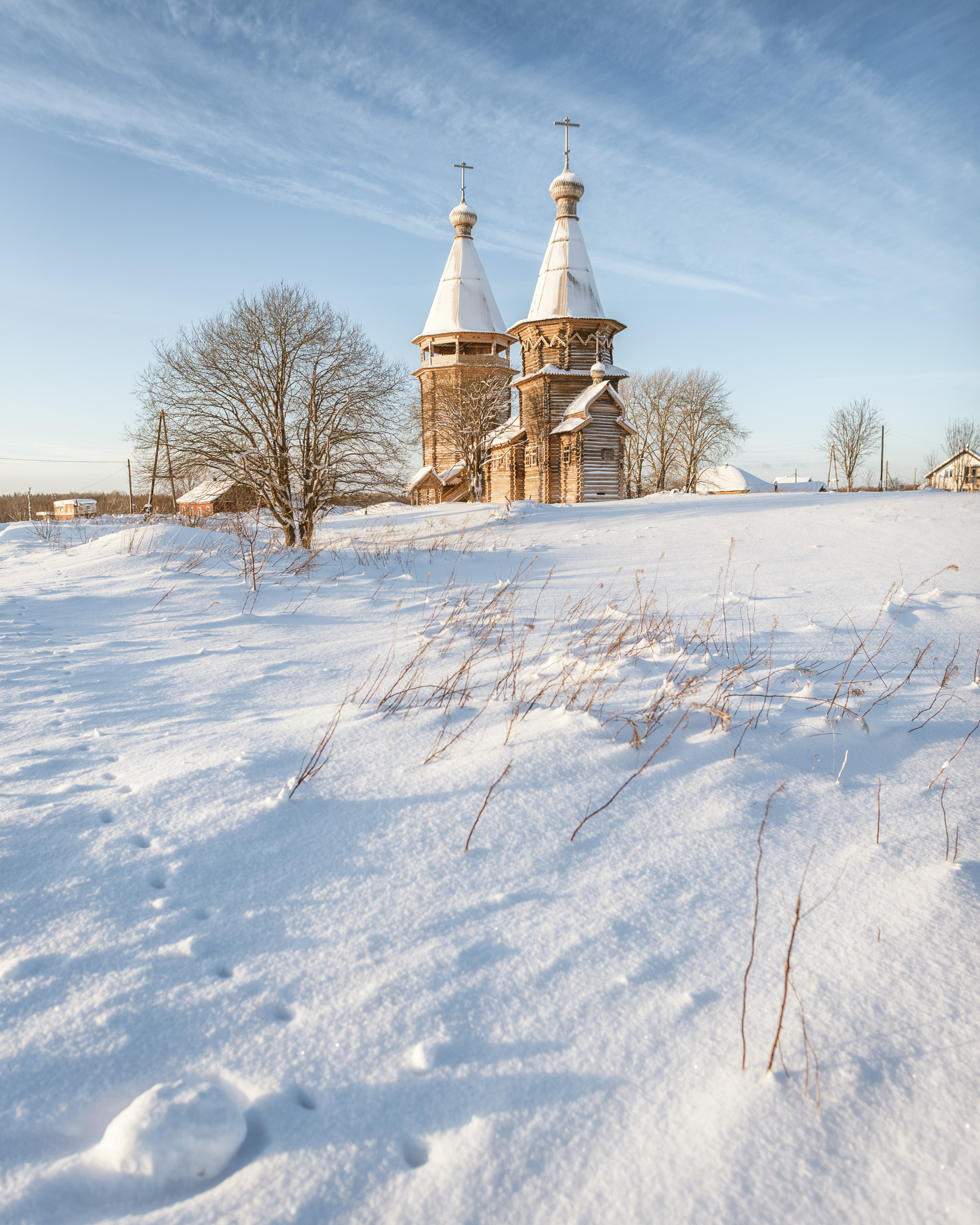 Церковь Варвары Великомученицы в деревне Типиницы Медвежьегорского района Республики Карелия. фотограф Андрей Баскевич