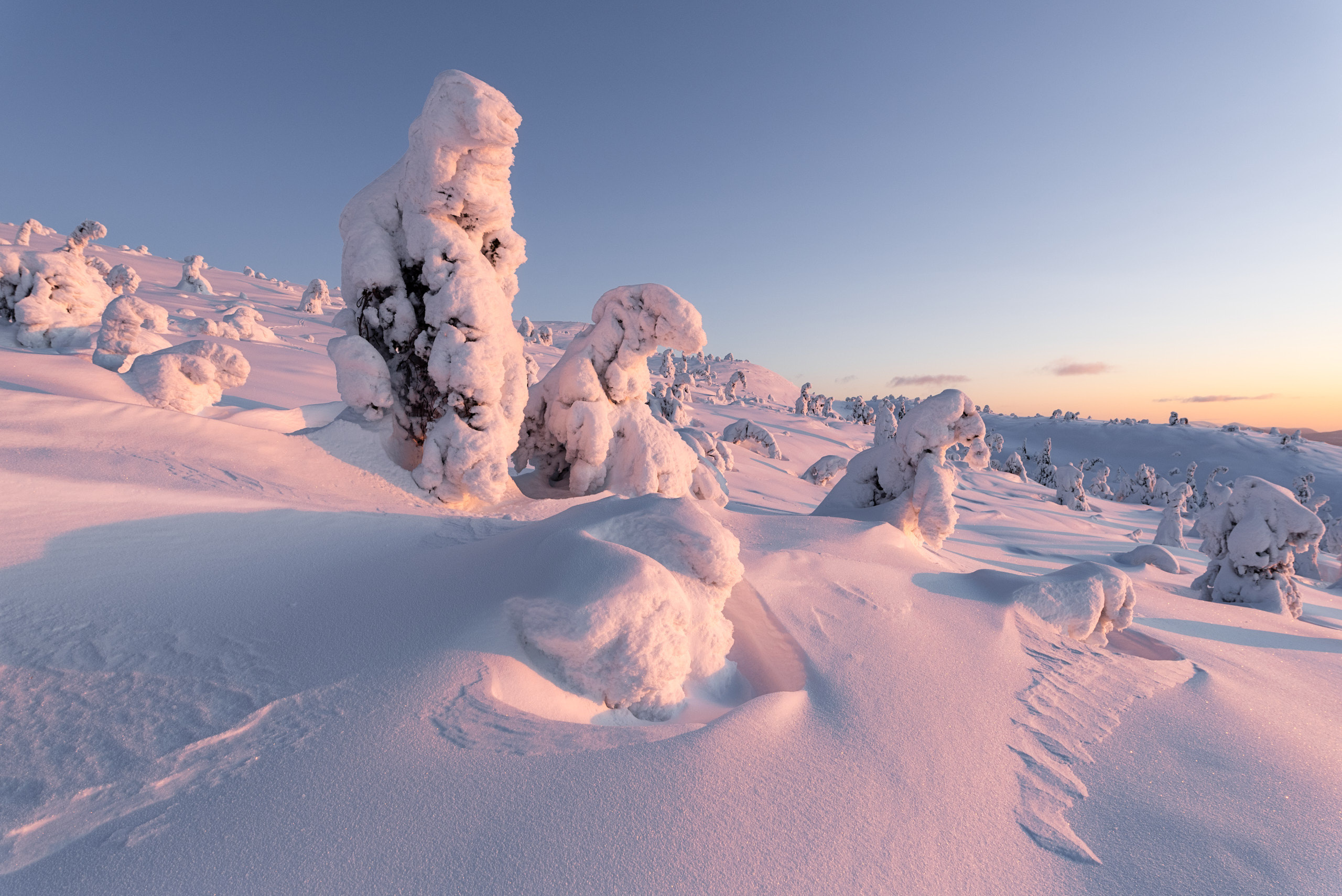 Рассвет на Волосяной сопке. Мурманская область, Кандалакша