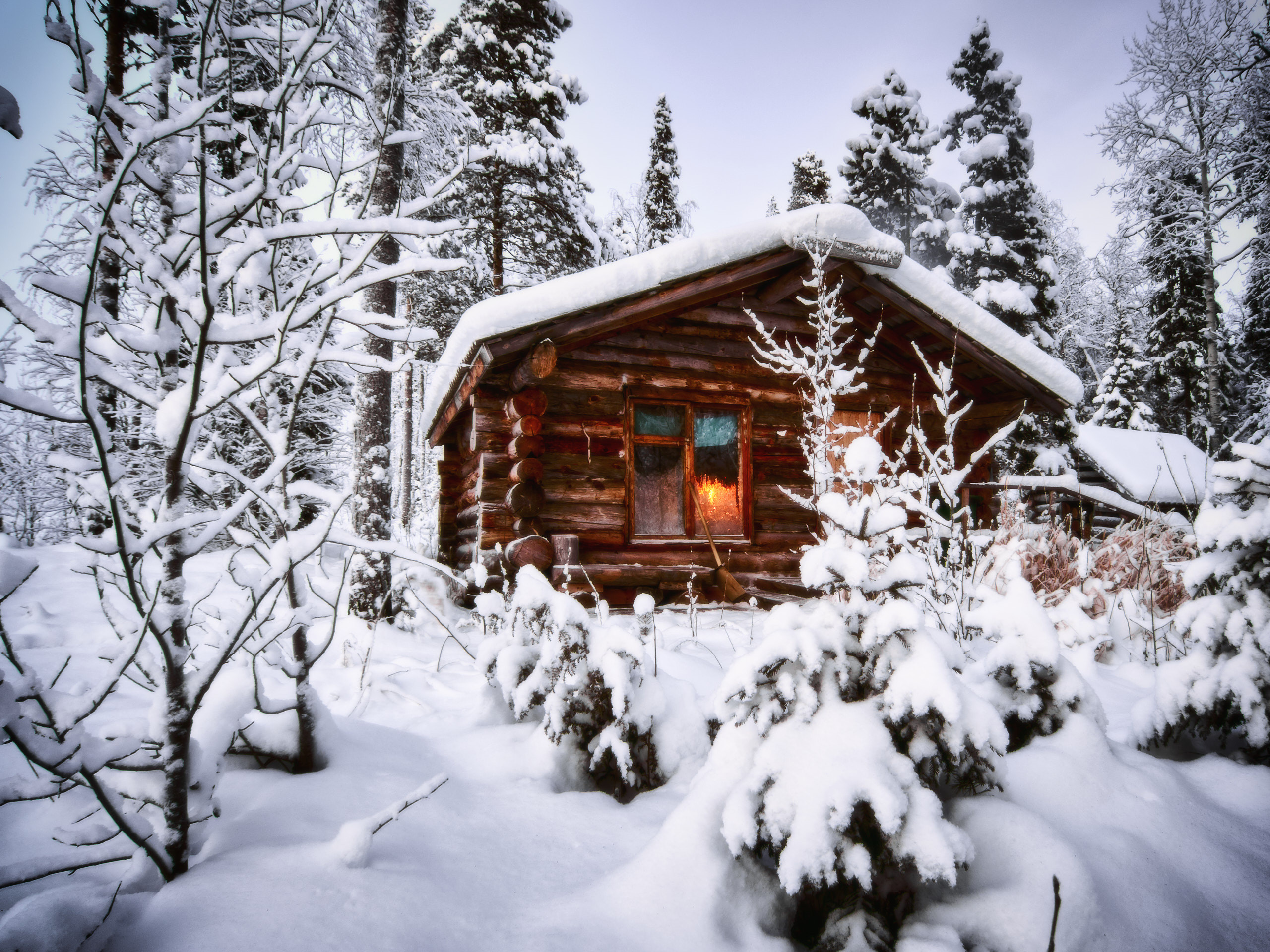 Изба Нурис в Национальном парке Паанаярви. фотограф Андрей Баскевич