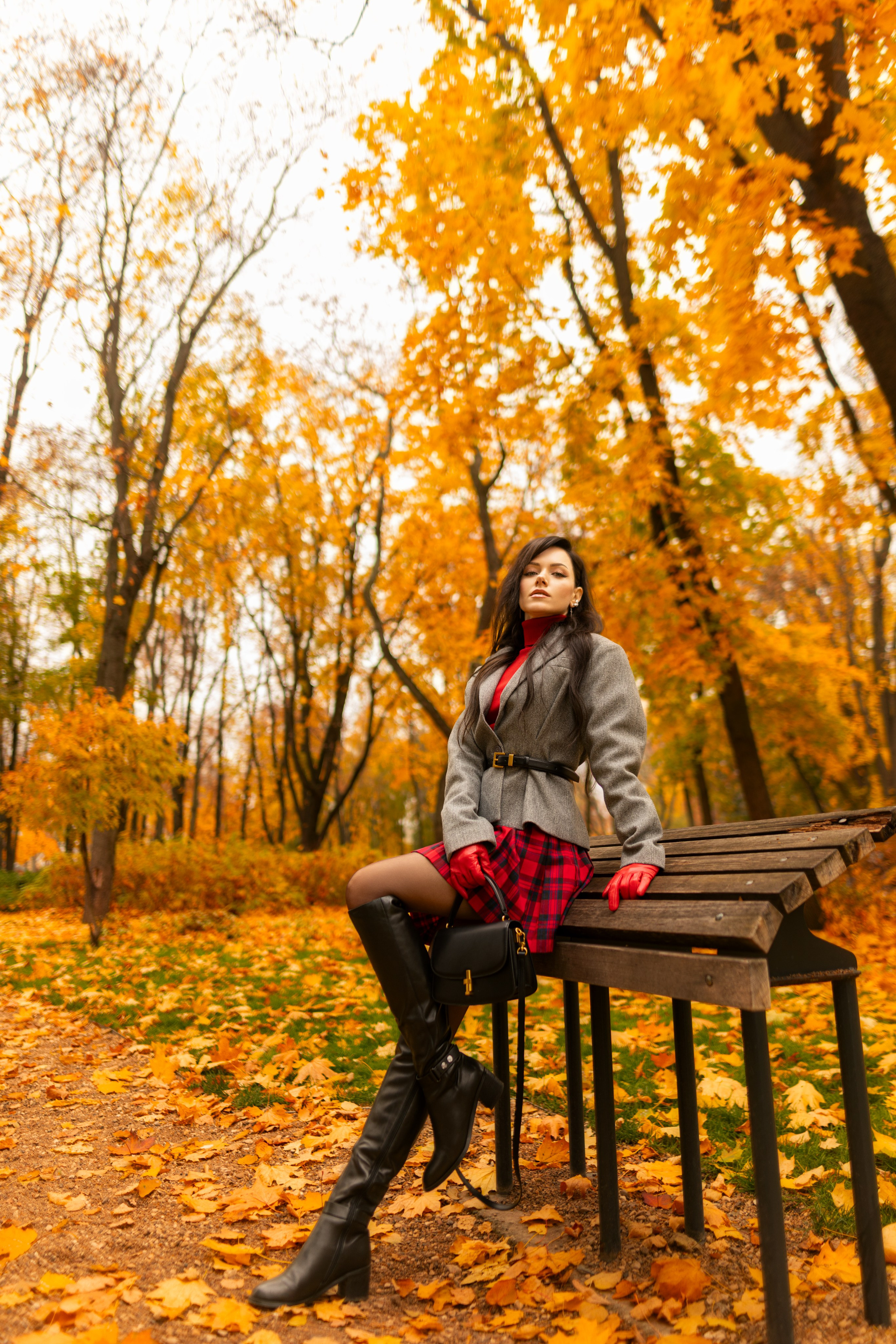 Фотосет с Екатериной в парке на осеннюю тему для «себя»