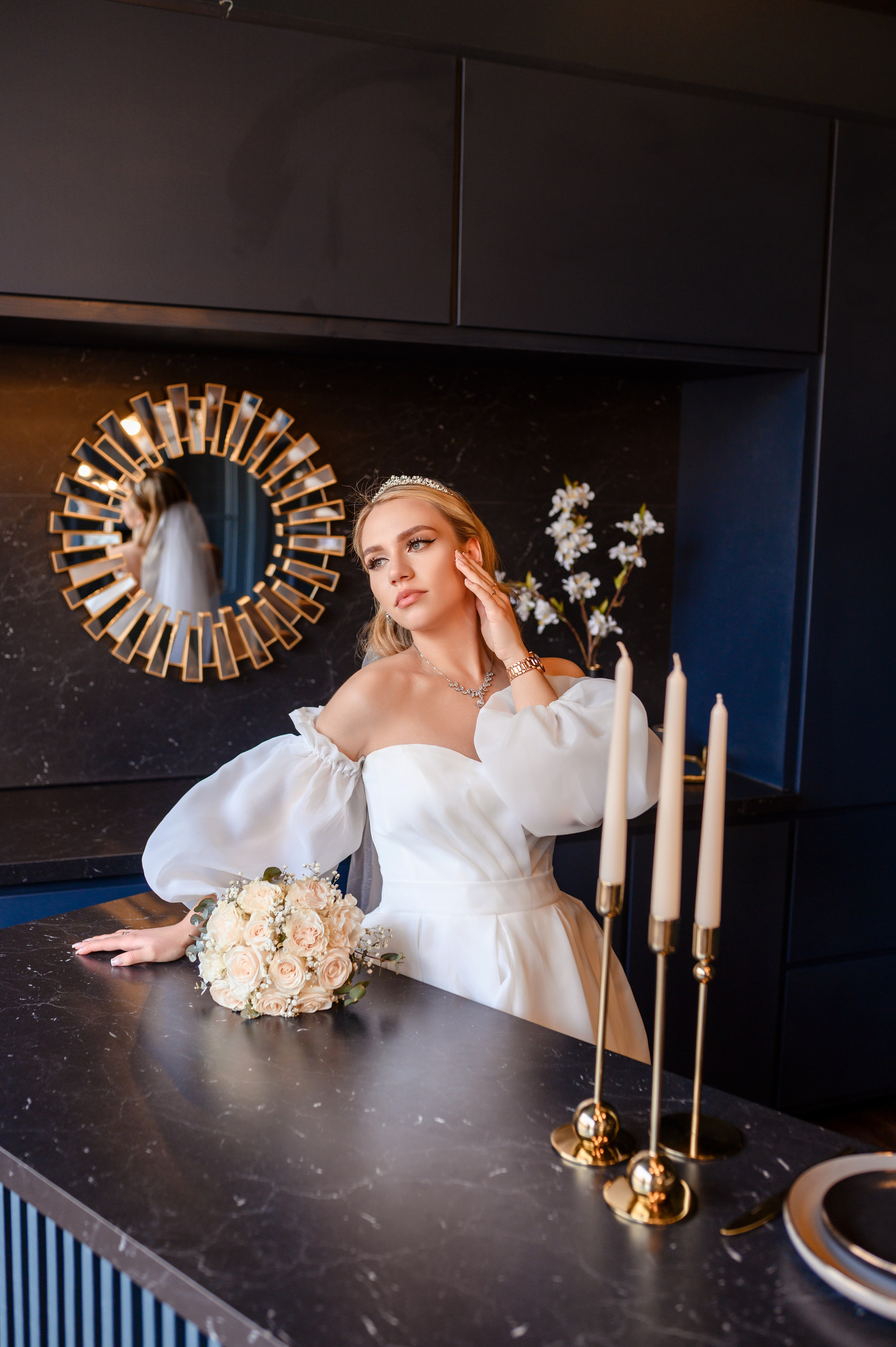 Свадебная фотосессия в фотостудии Аврора зал Эклипс. Семейный и свадебный фотограф в Донецке и Макеевке Дяченко Наталья