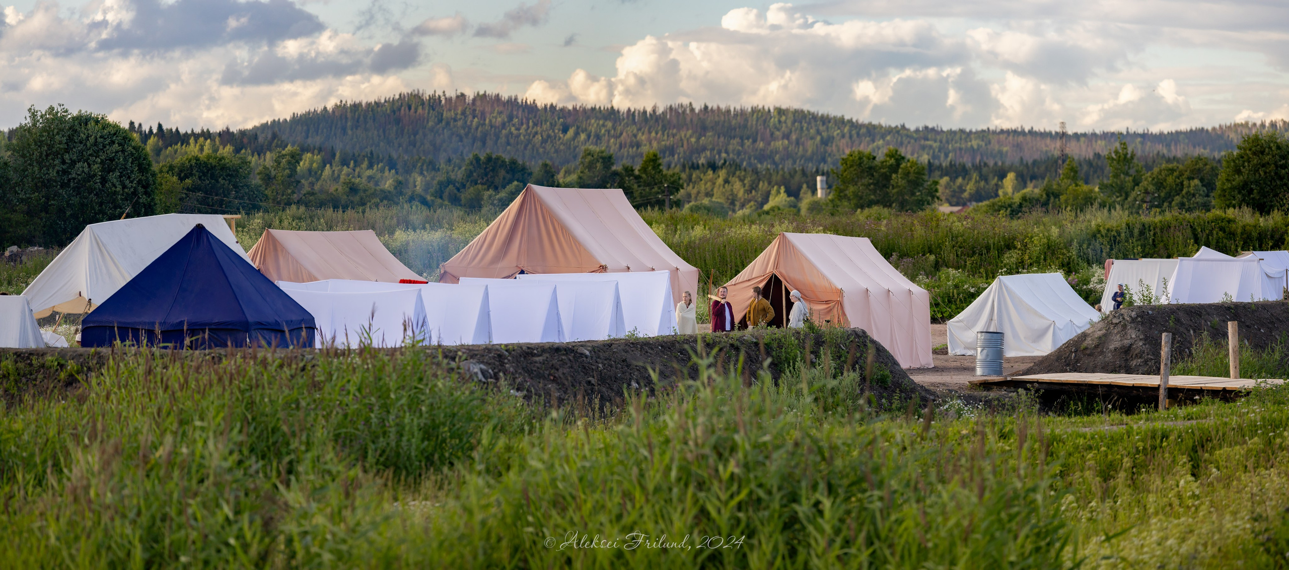 Исторический парк «Бастiонъ» (фестиваль «Карельская Земля» 2024 г.). Аэросъемка. Фото и Видео в Карелии. Алексей Фрилунд