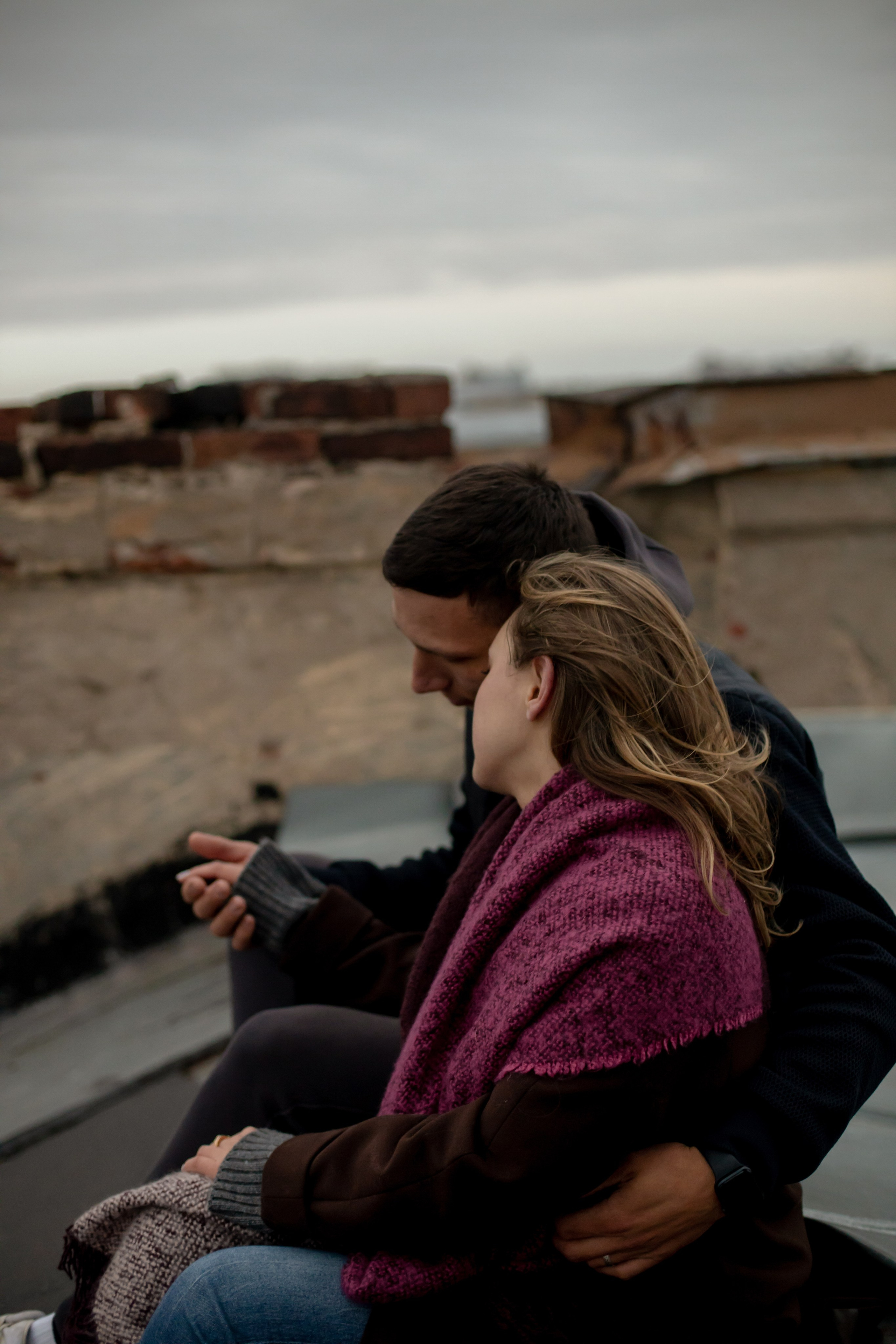 Лав стори на крыше. Свадебный и семейный фотограф в Москве Диана Левченко