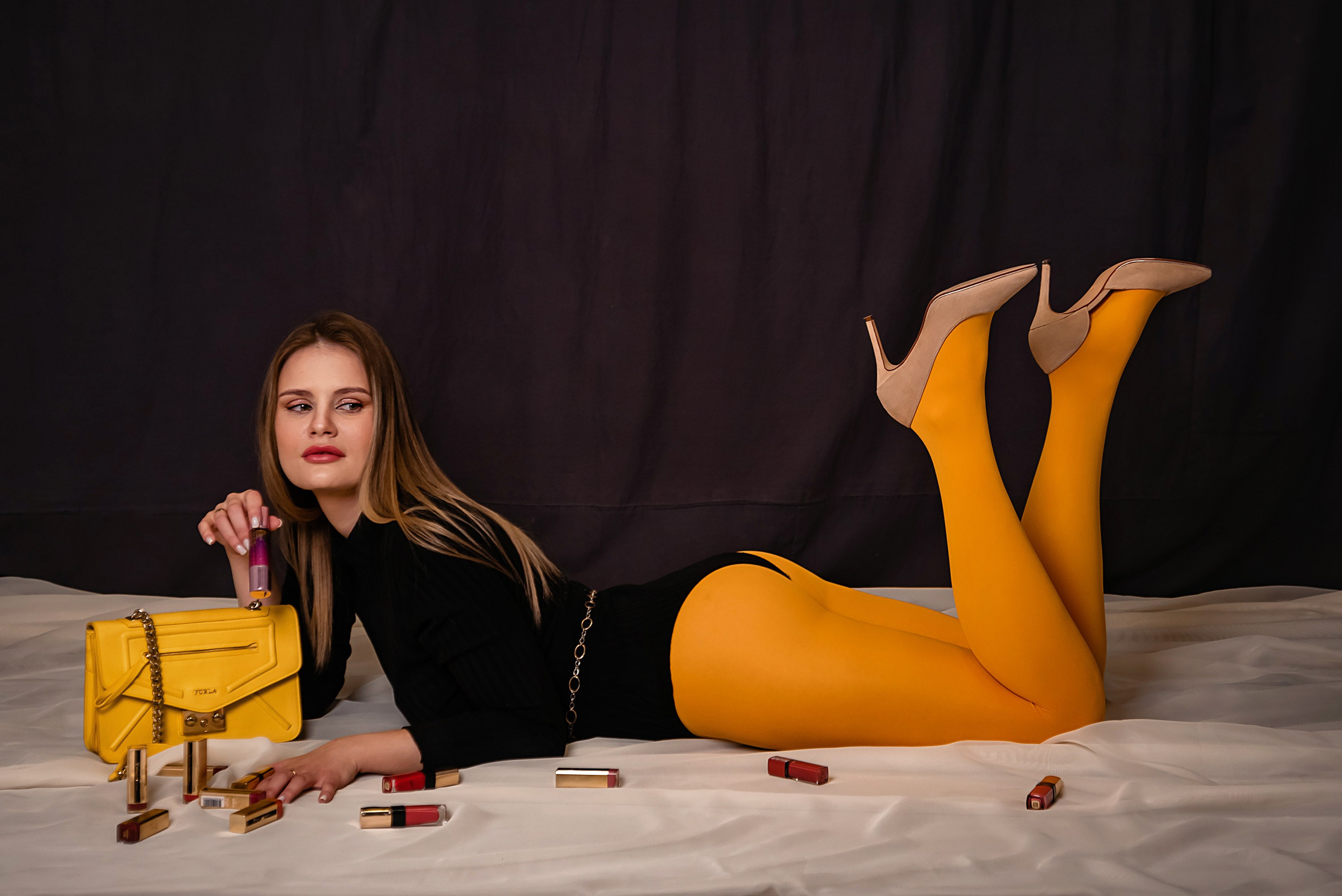 Съемка Алены в фотостудии. Фотограф Тула творческие фотосессии недорого Ольга Ромашина