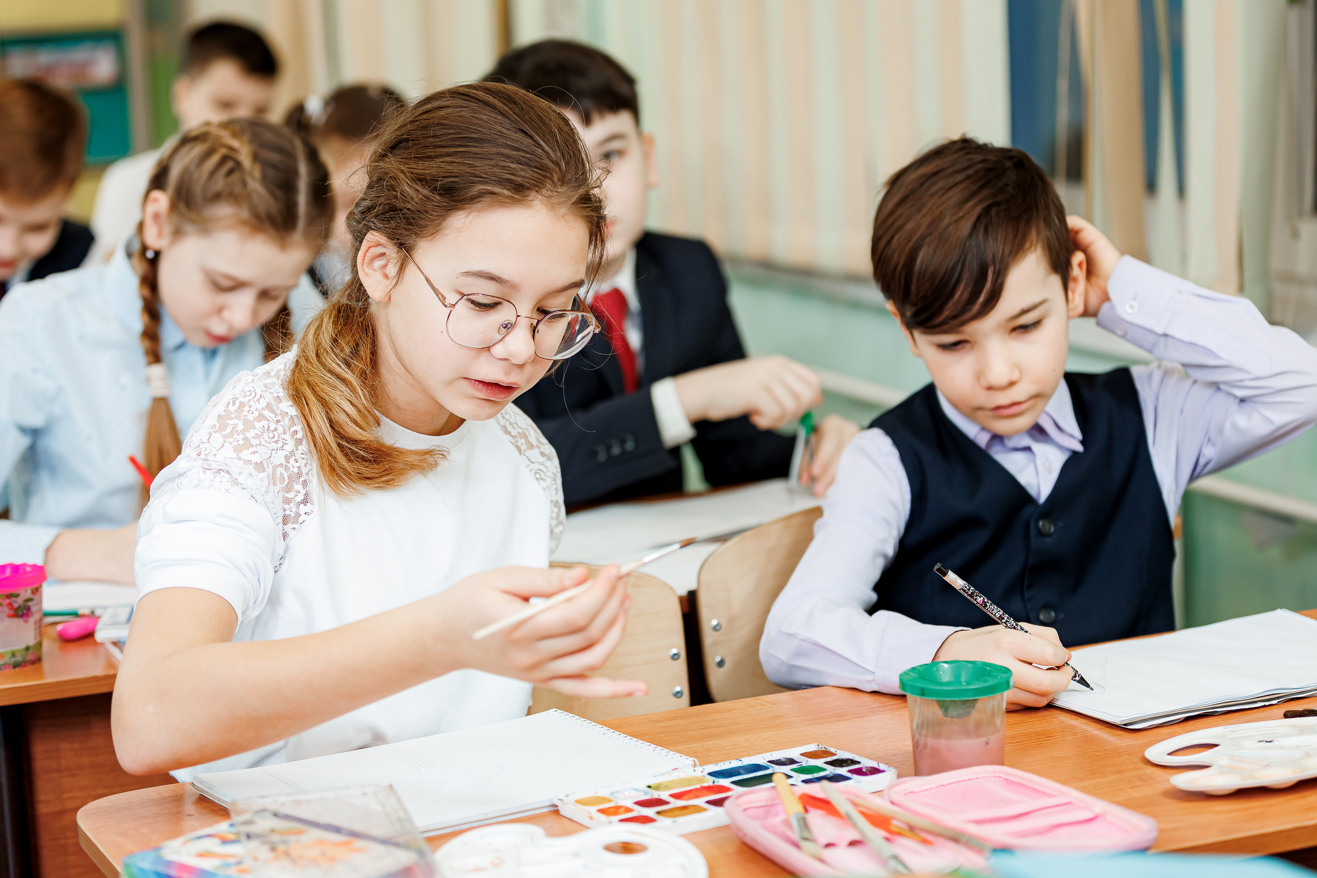 Репортаж на уроках. Семейный и детский фотограф Комина Елена, Власиха, Одинцово