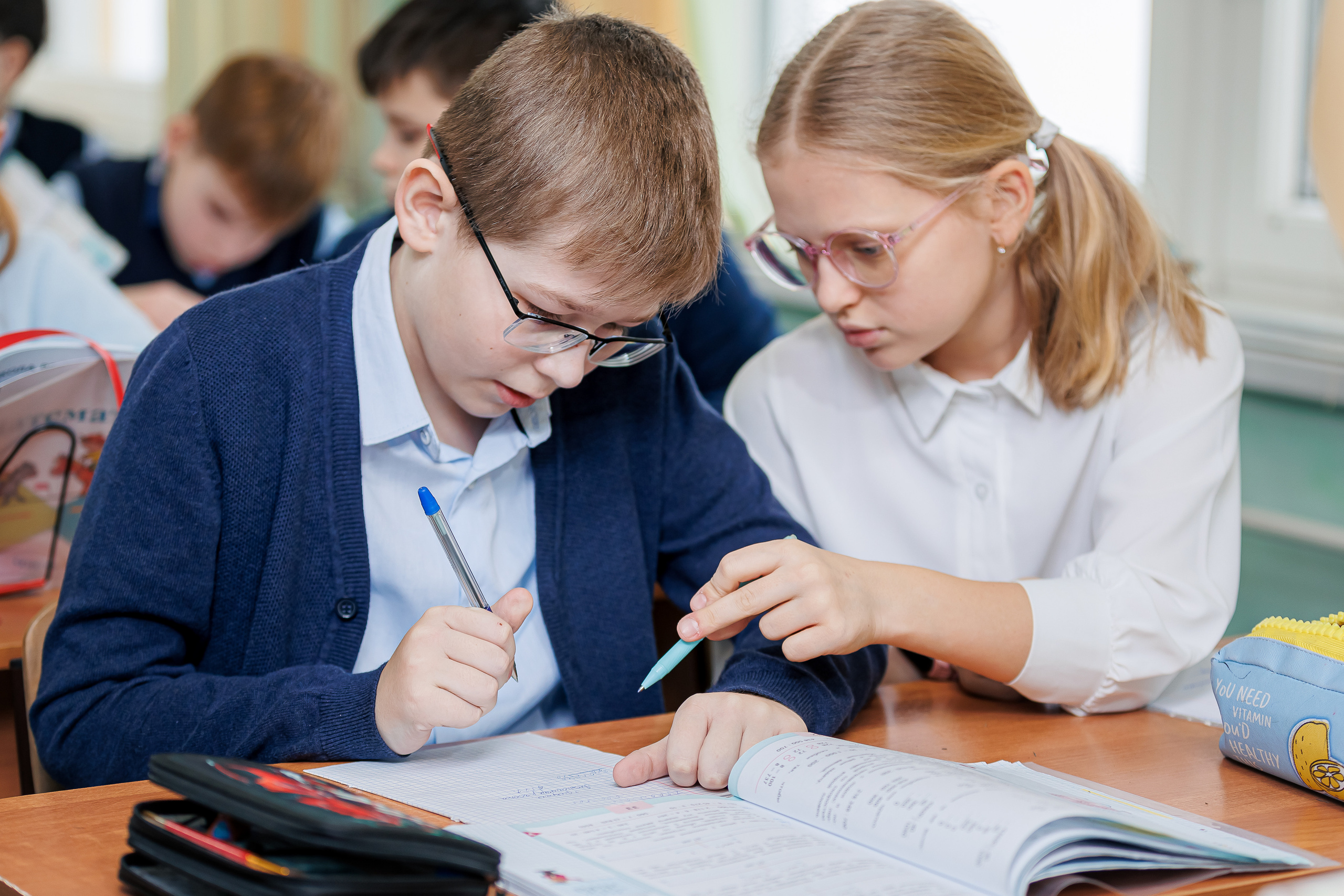 Репортаж на уроках. Семейный и детский фотограф Комина Елена, Власиха, Одинцово