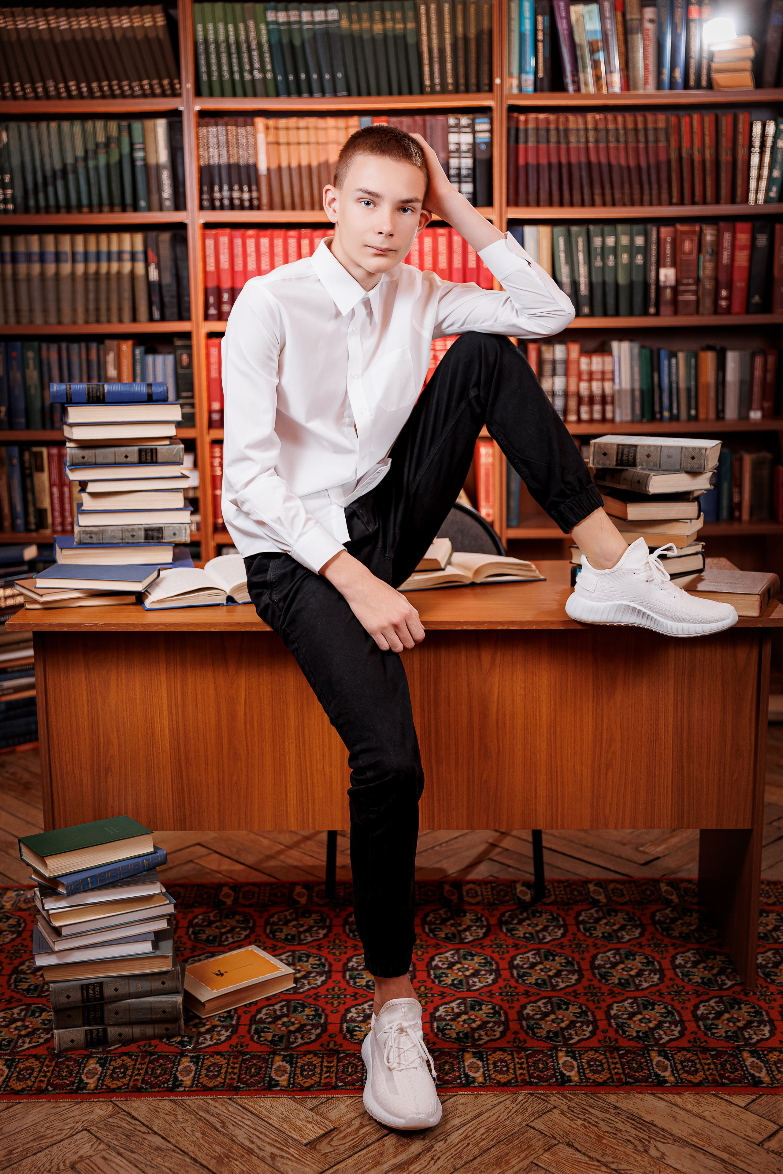 Портреты в Библиотеке. Семейный и детский фотограф Комина Елена, Власиха, Одинцово