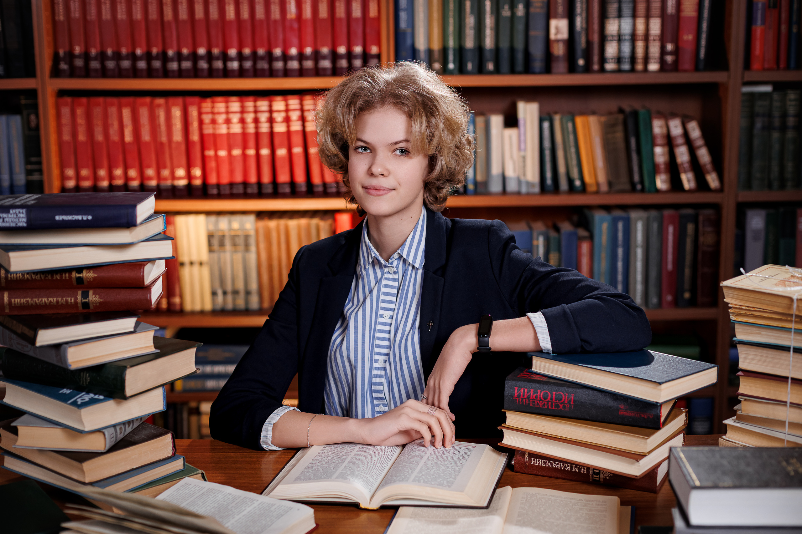 Портреты в Библиотеке. Семейный и детский фотограф Комина Елена, Власиха, Одинцово