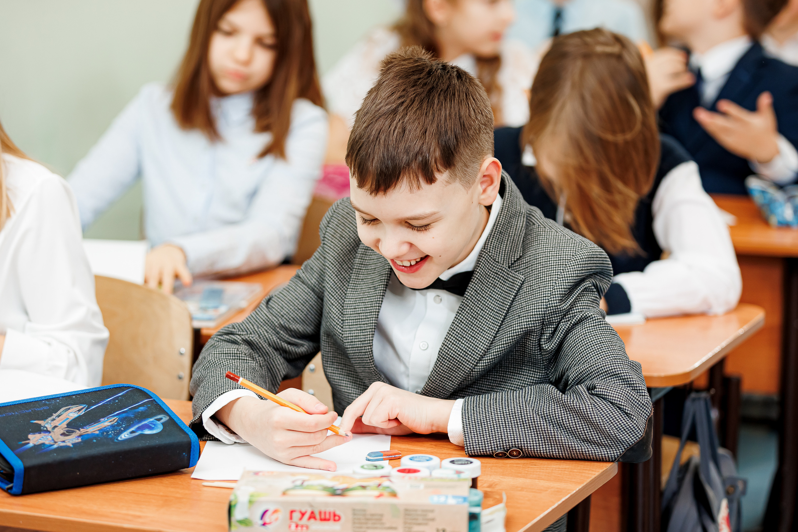 Репортаж на уроках. Семейный и детский фотограф Комина Елена, Власиха, Одинцово