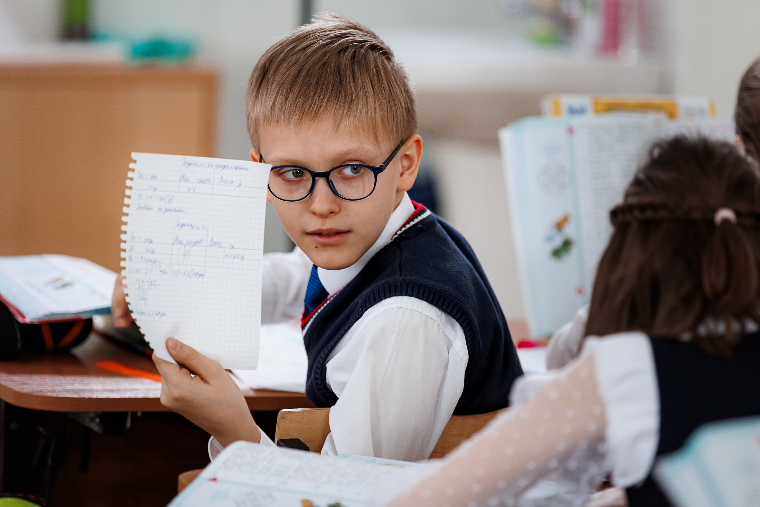 Репортаж на уроках. Семейный и детский фотограф Комина Елена, Власиха, Одинцово