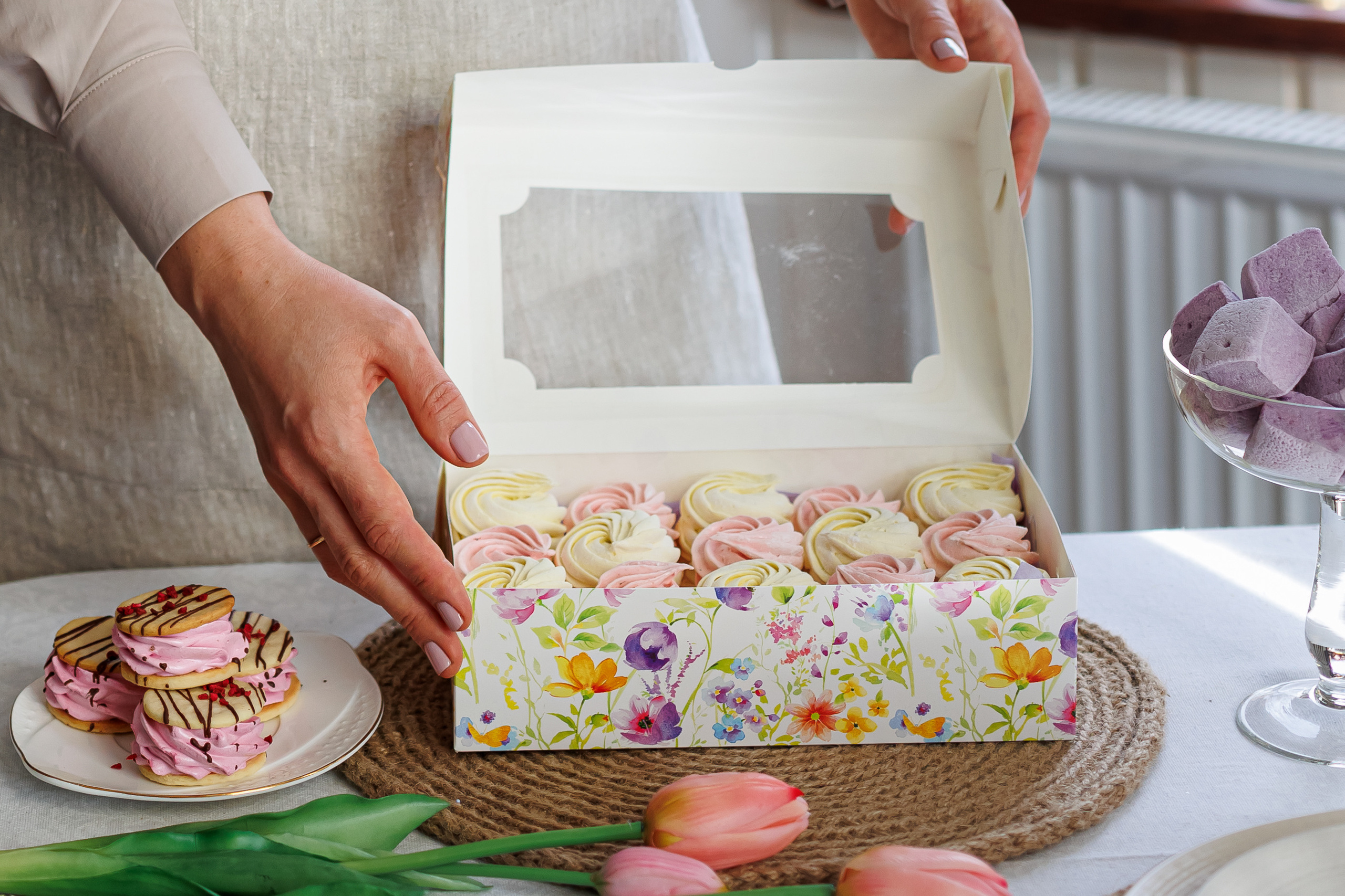 Контент съёмка для домашнего кондитера Ольги «Тут.зефир». Семейный и детский фотограф Комина Елена, Власиха, Одинцово