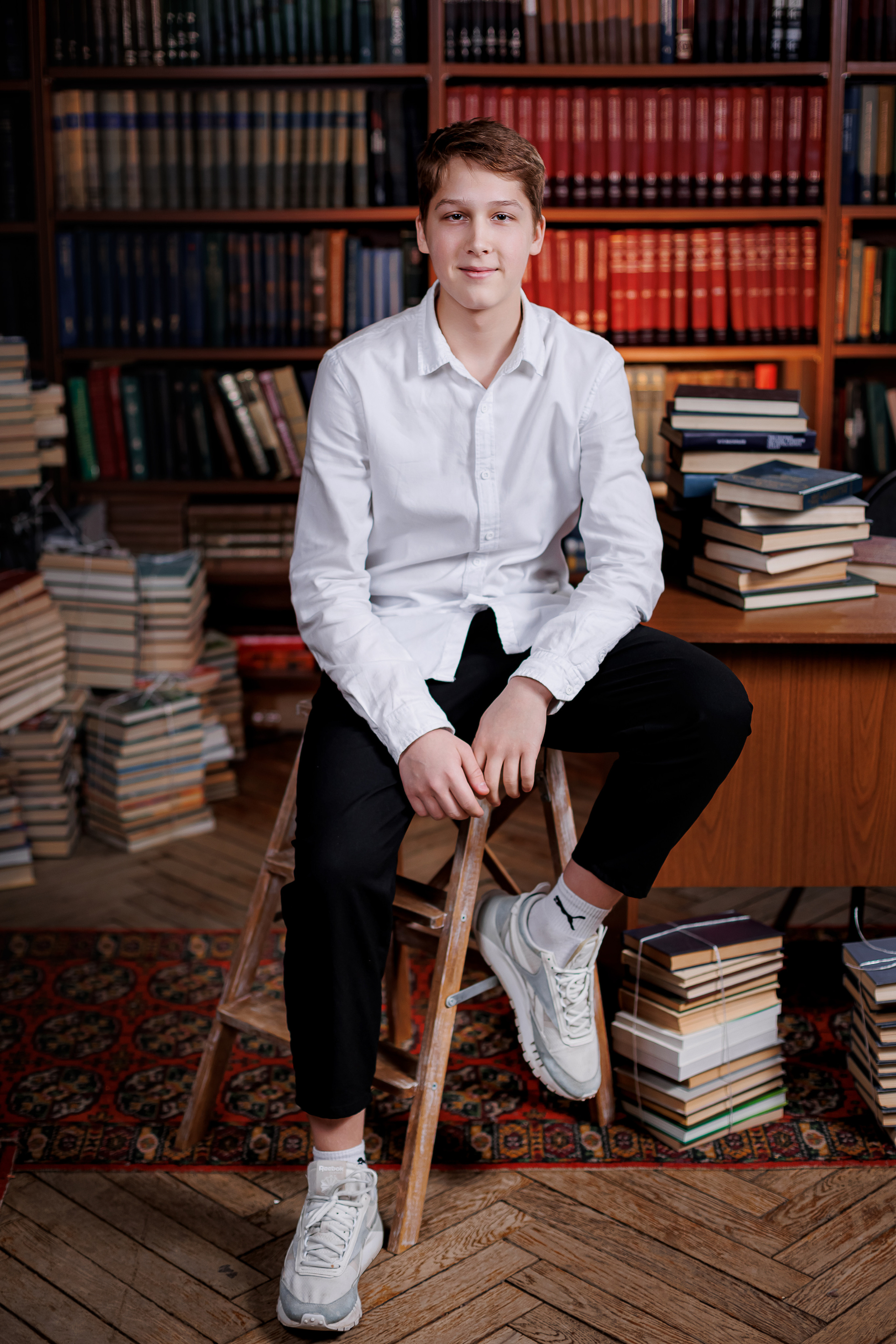 Портреты в Библиотеке. Семейный и детский фотограф Комина Елена, Власиха, Одинцово