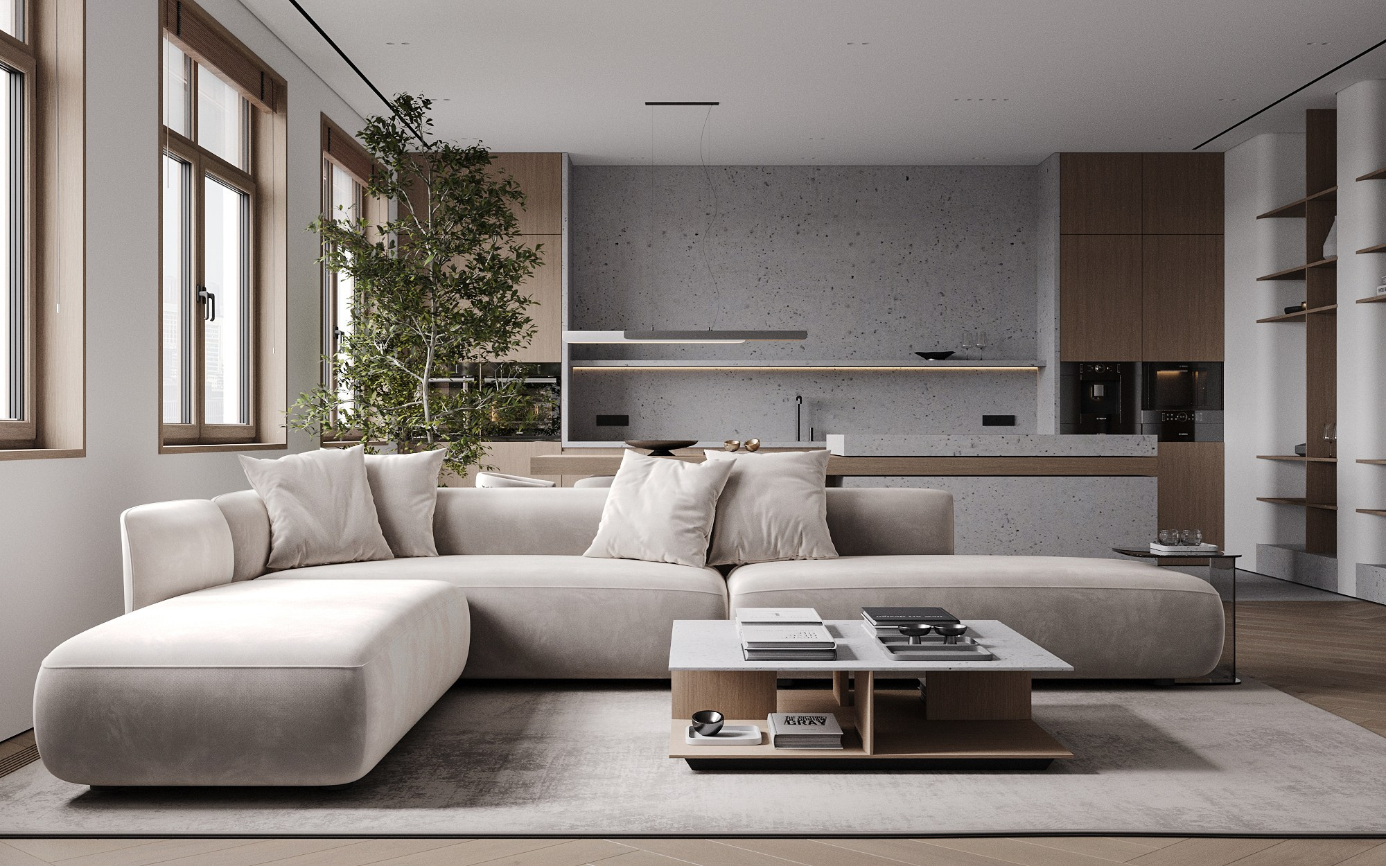 SRP | living room. 3D визуализатор интерьеров