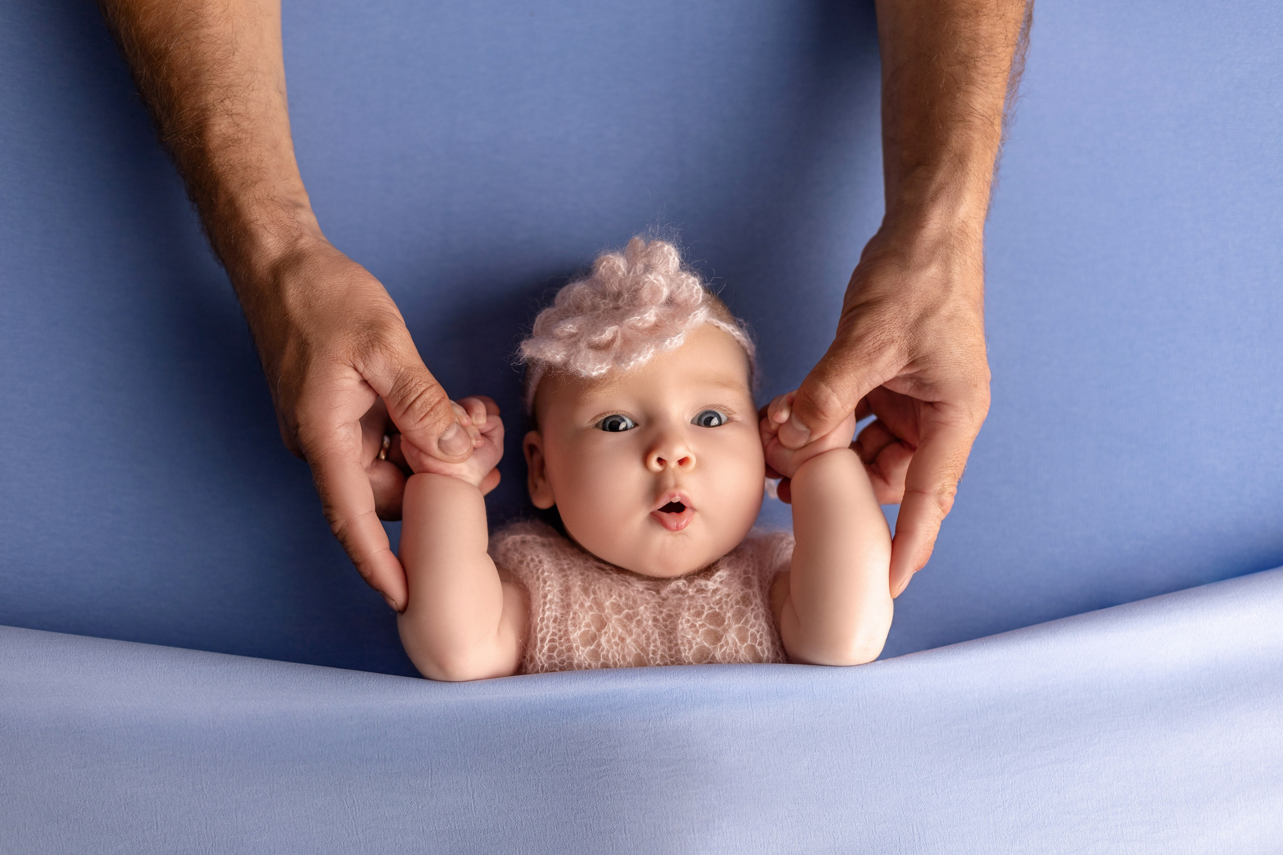 Ольга, 1,5 месяца. Фотограф новорожденных в Нижнем Новгороде Надежда Кадылкина