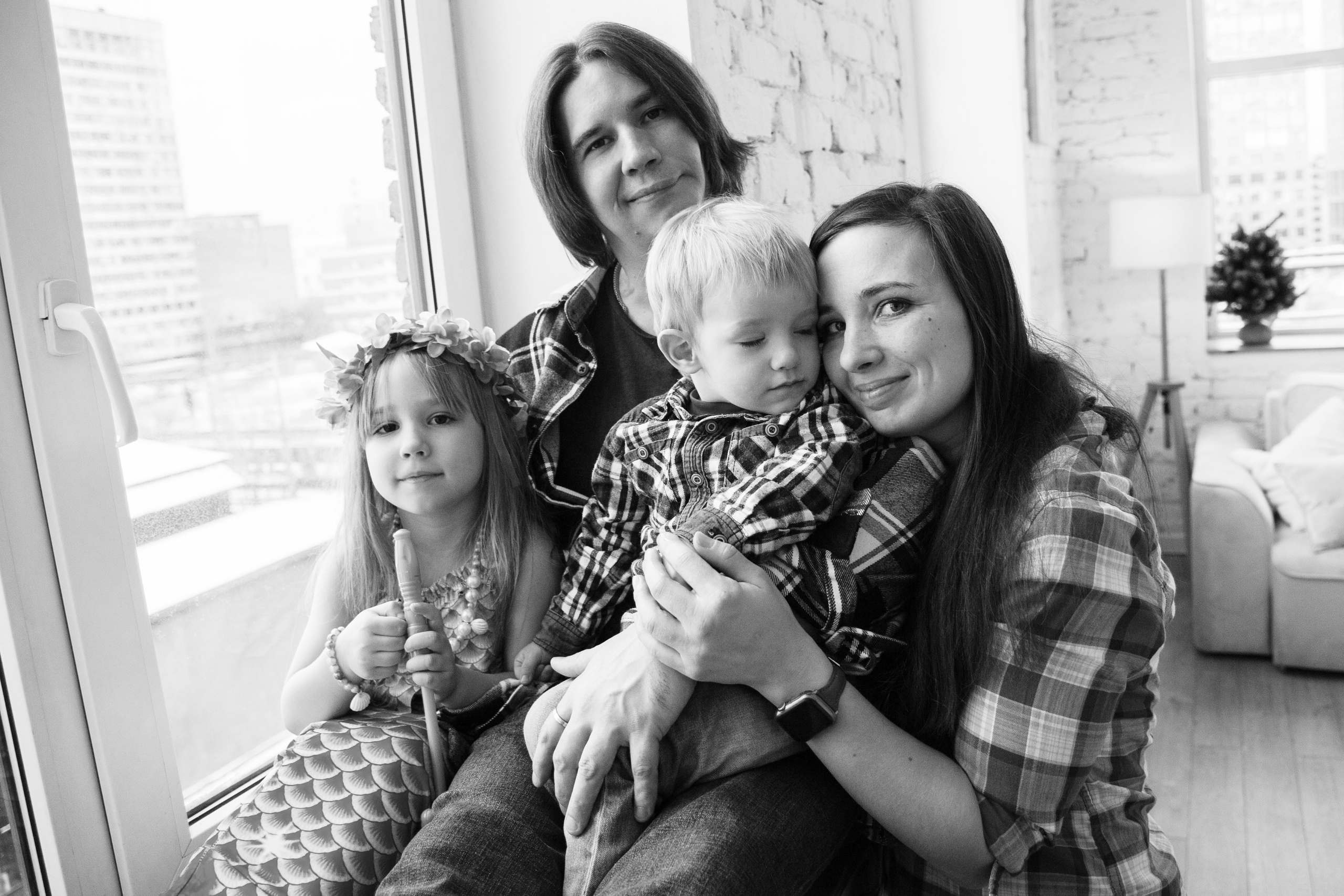 Семейная съемки для Юли и Жени. Портретная фотография в Москве