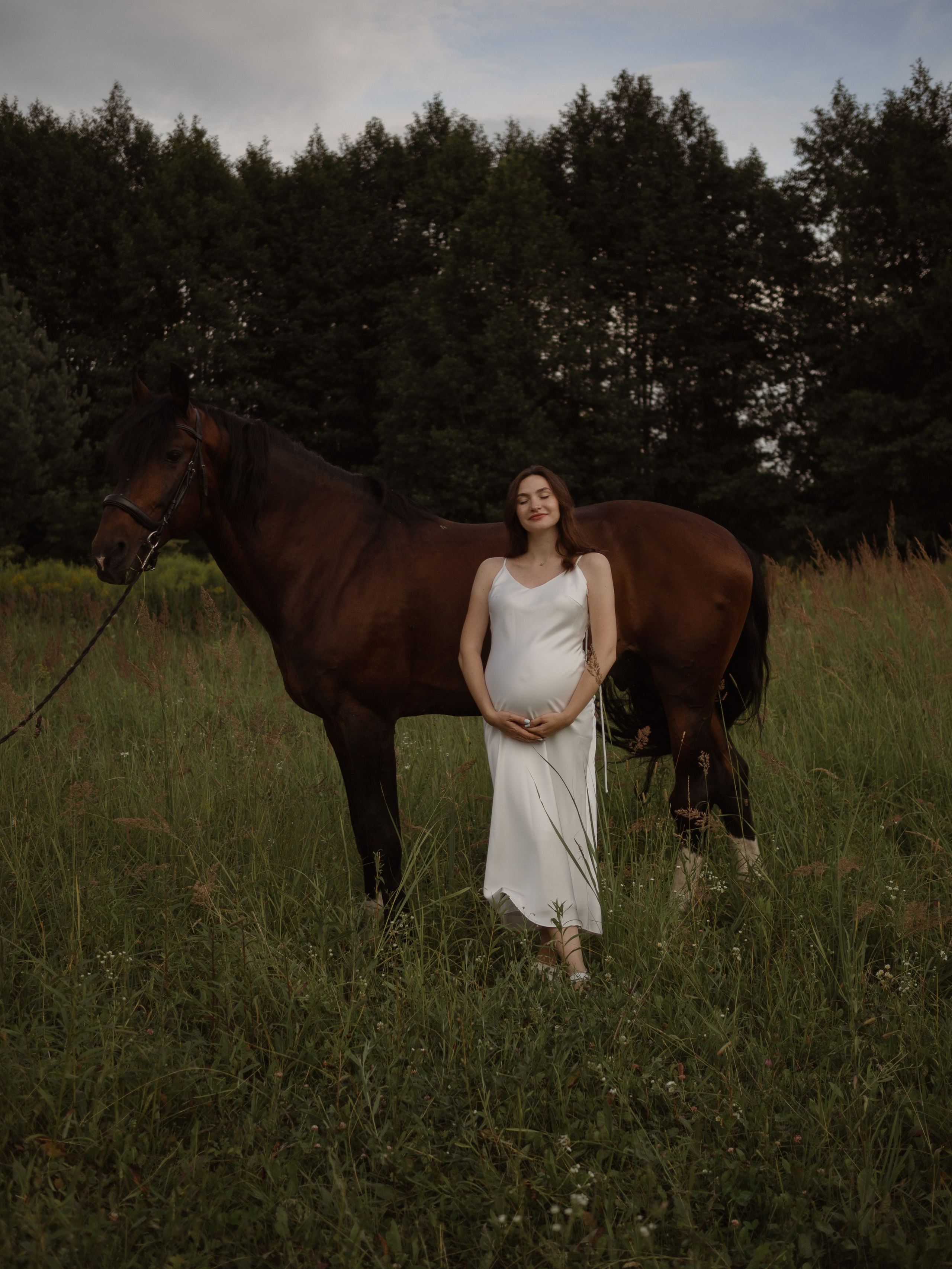 Наташа беременность с лошадью. Фотограф в Нижнем Новгороде, Сарове и Москве. Оля Фролова