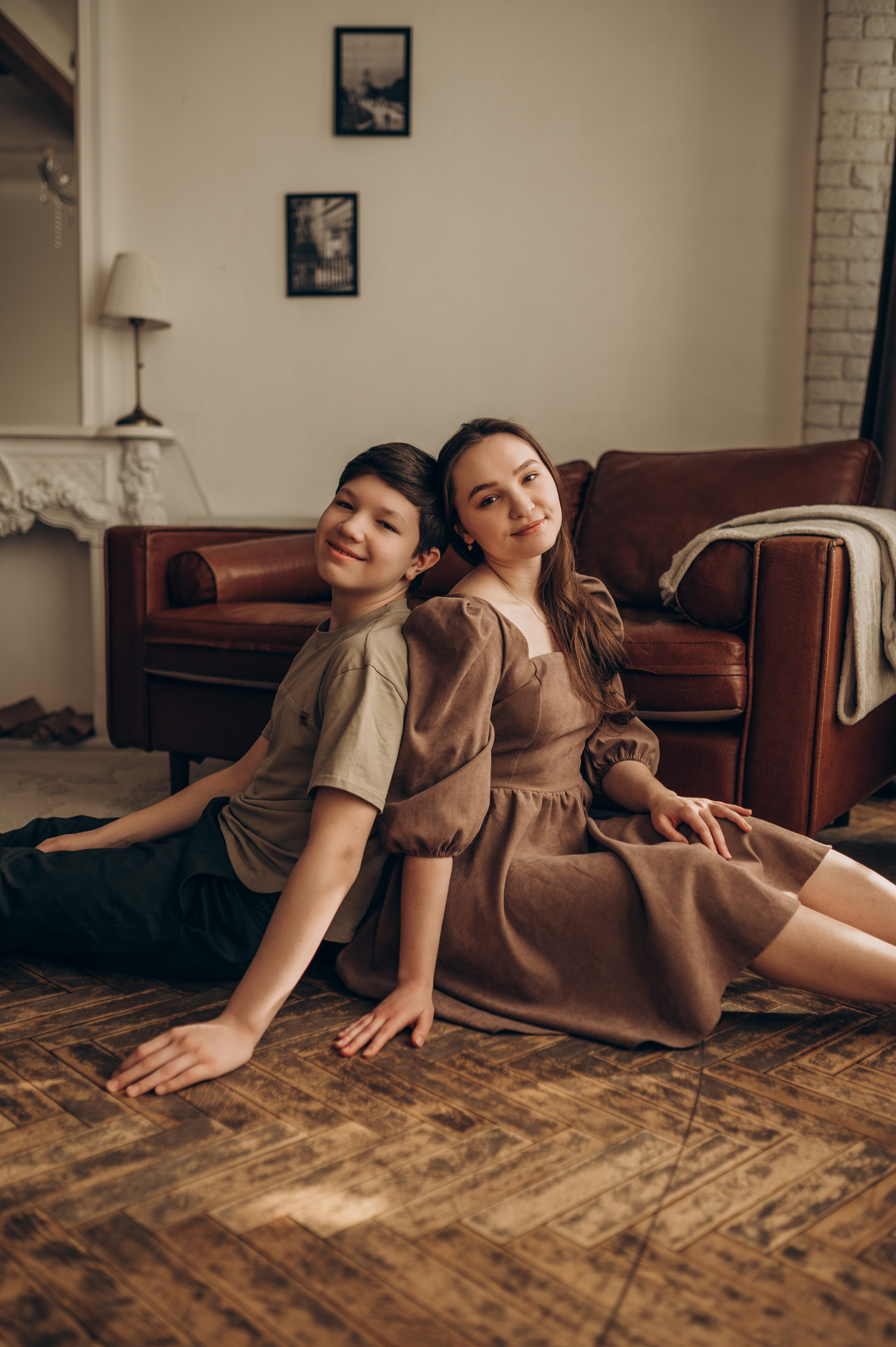 Уютная семейная съёмка в студии. Семейный фотограф в Домодедово и Москве Елена Пичугина