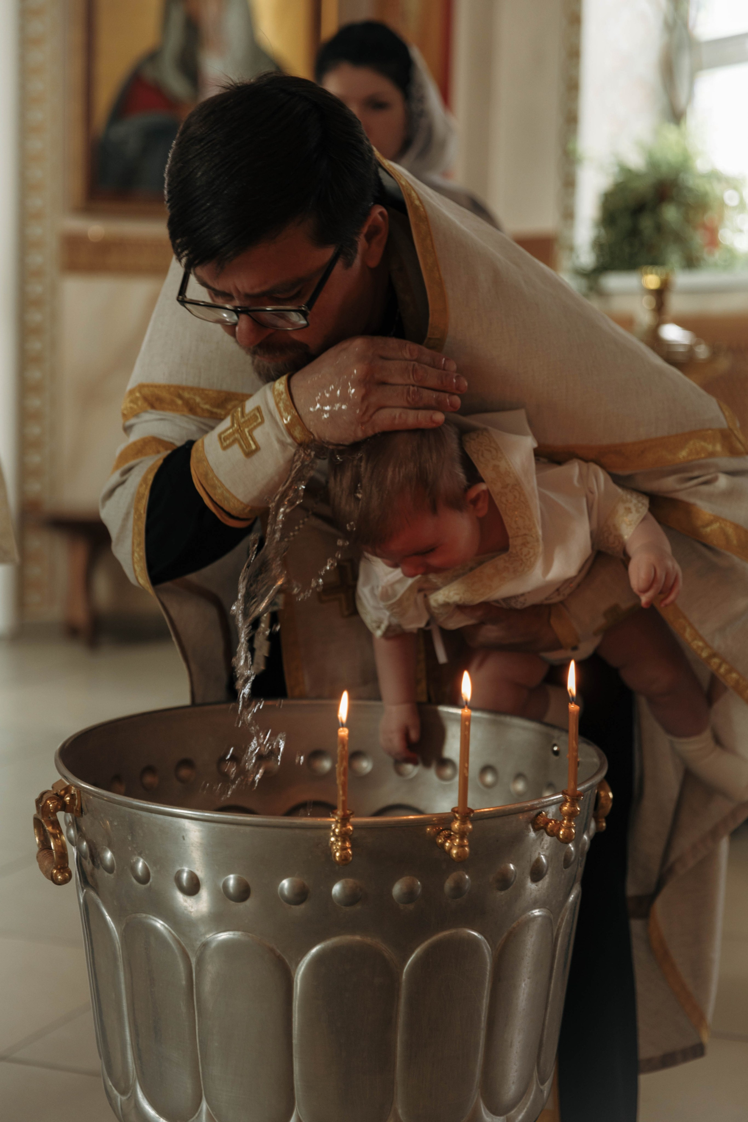 Таинство Крещения Даниила. Фотограф Сальск Катерина