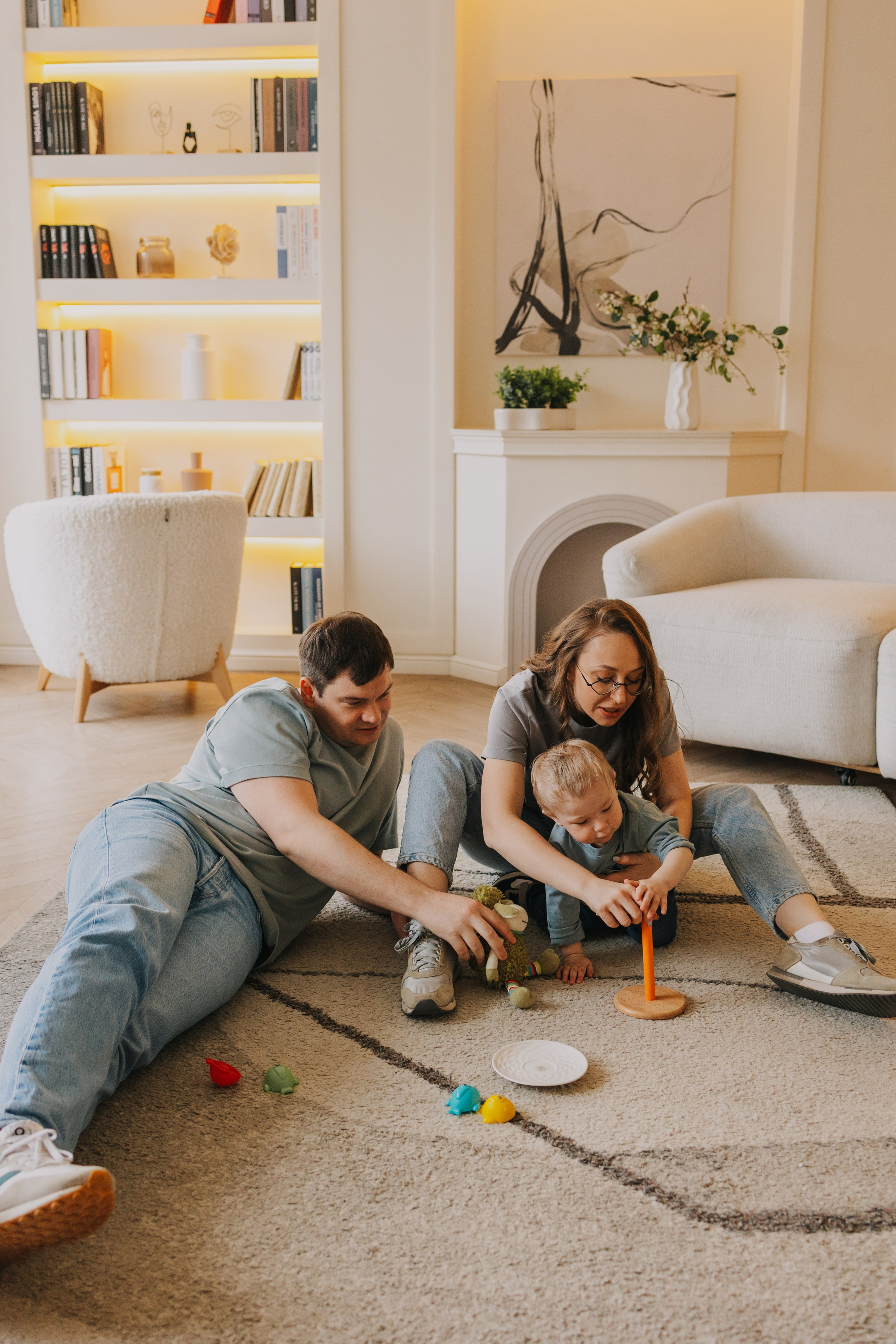 Большая семья. Домашняя фотосессия