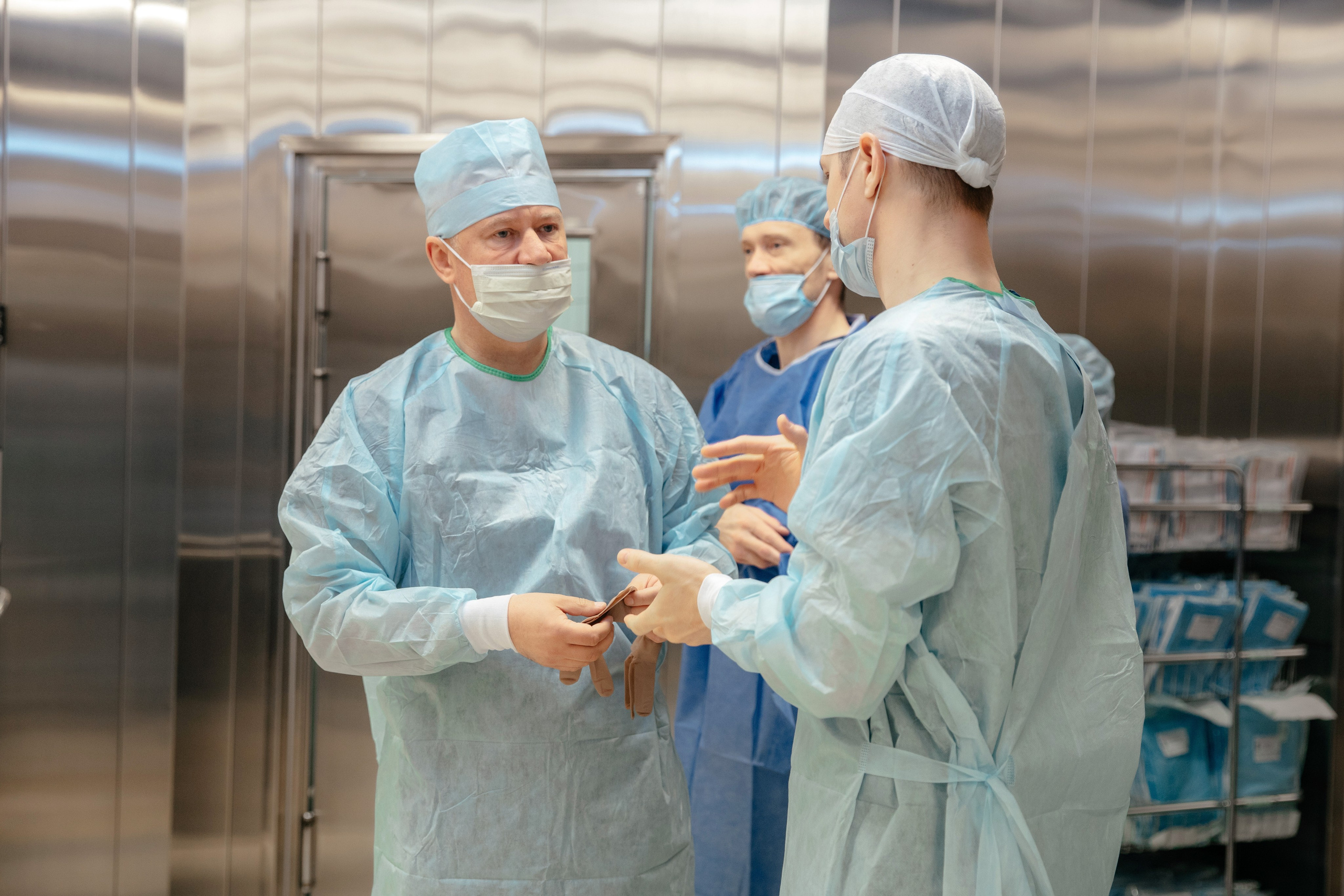 Фотосъемка врачей в операционной. 