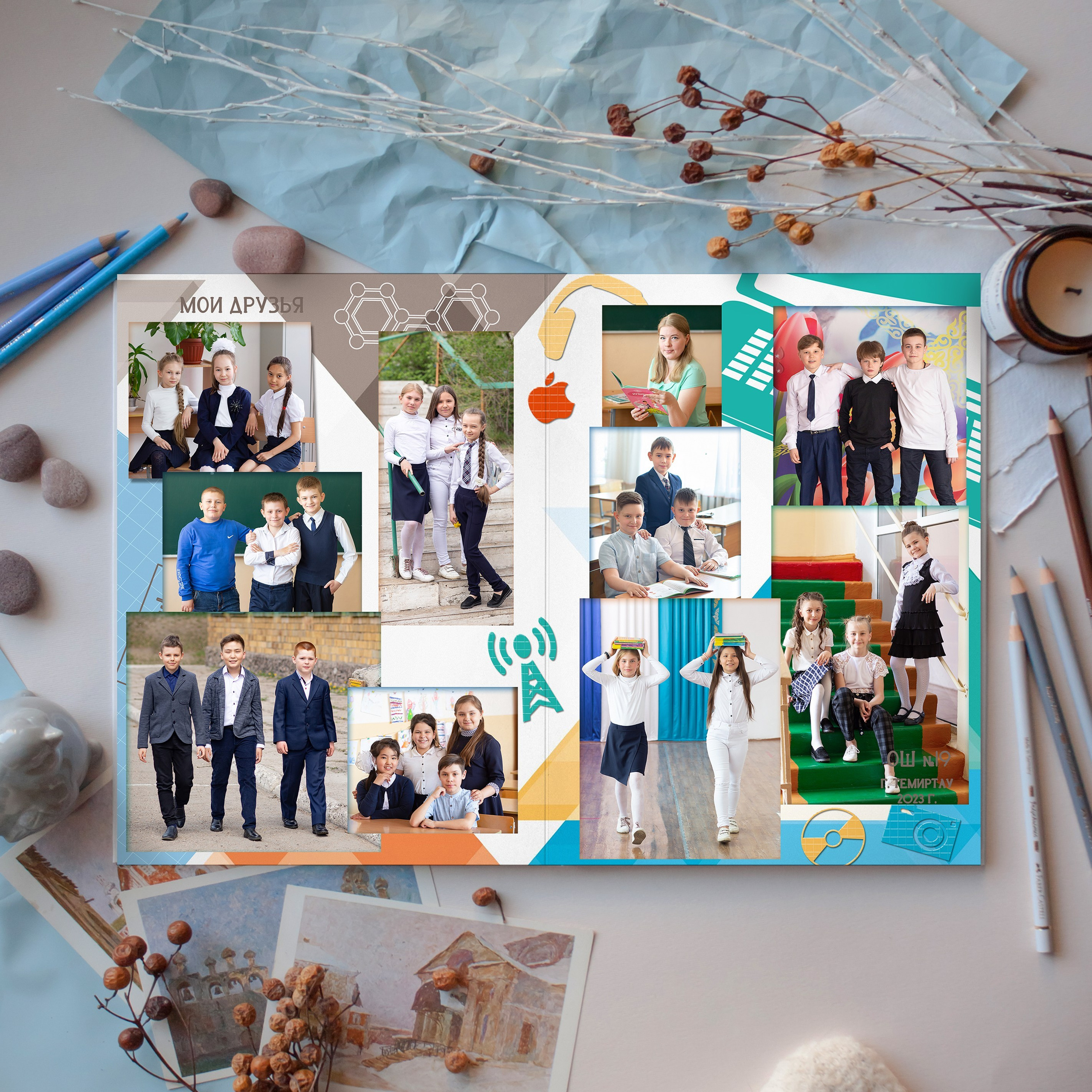 Выпускные альбомы для начальной школы, 1-4 класс. Казахстан, Караганда. Выпускные альбомы и виньетки Караганда, Темиртау