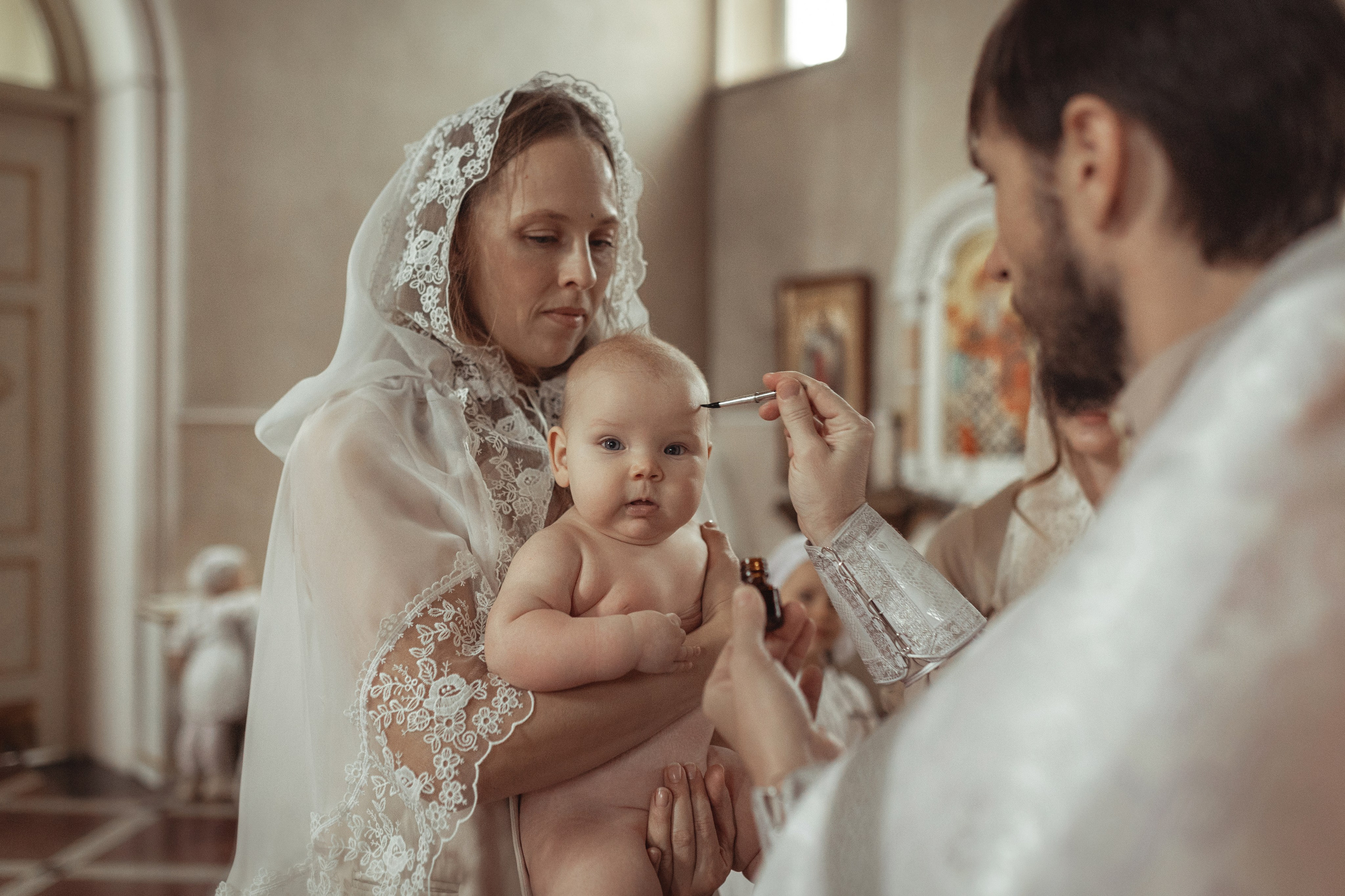 Таинство Крещение Ксении. Храм Александра Невского. Славянск н/К. Фотограф на Крещение и Венчание Краснодарский край — Гранкина Юлия