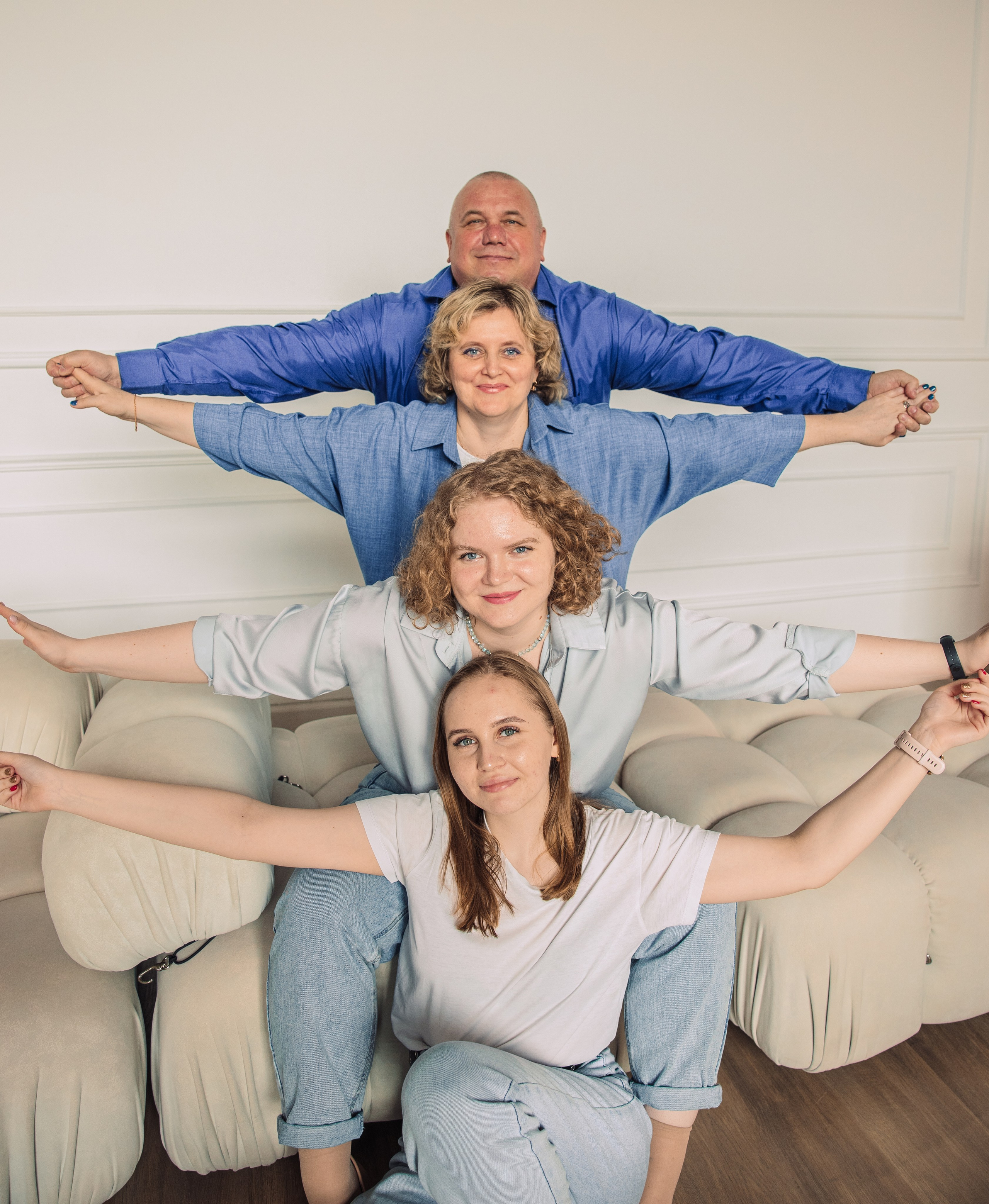 Семейная съемка в студии. Фотограф в Казани Ольга Яшина