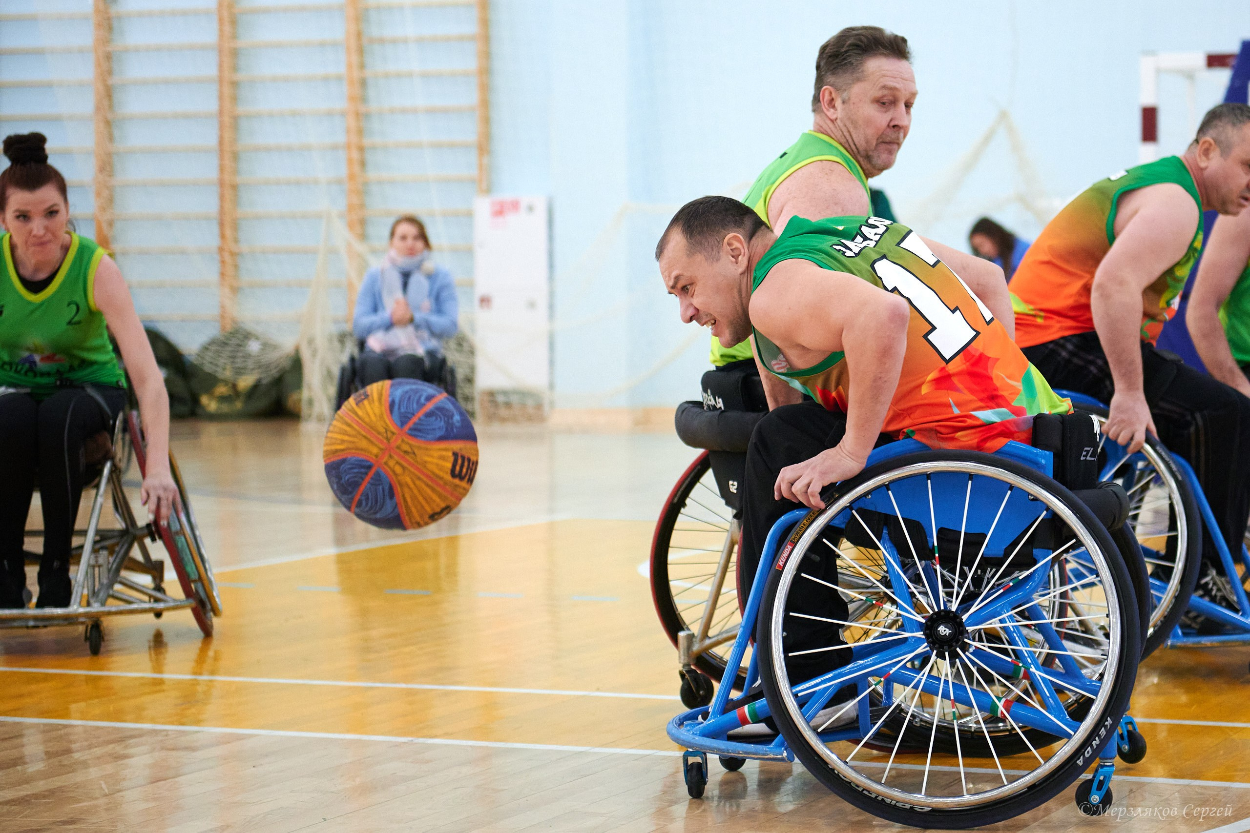 X традиционный Рождественский турнир по баскетболу на колясках. Ижевск. Спортивный репортажный фотограф в Ижевске Сергей Мерзляков