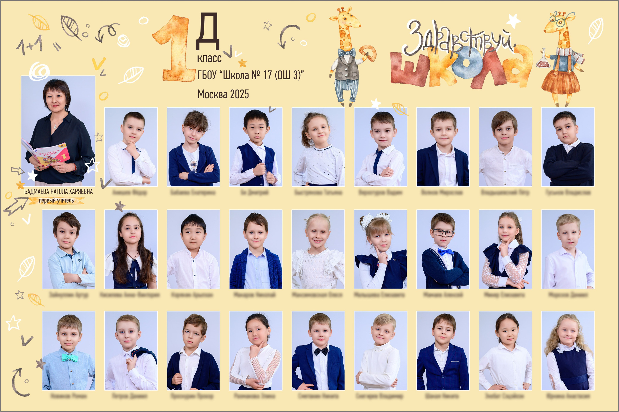 Портрет и виньетка класса. Выпускной школьный альбом в Москве / Школьный фотограф Юлия Михайленко