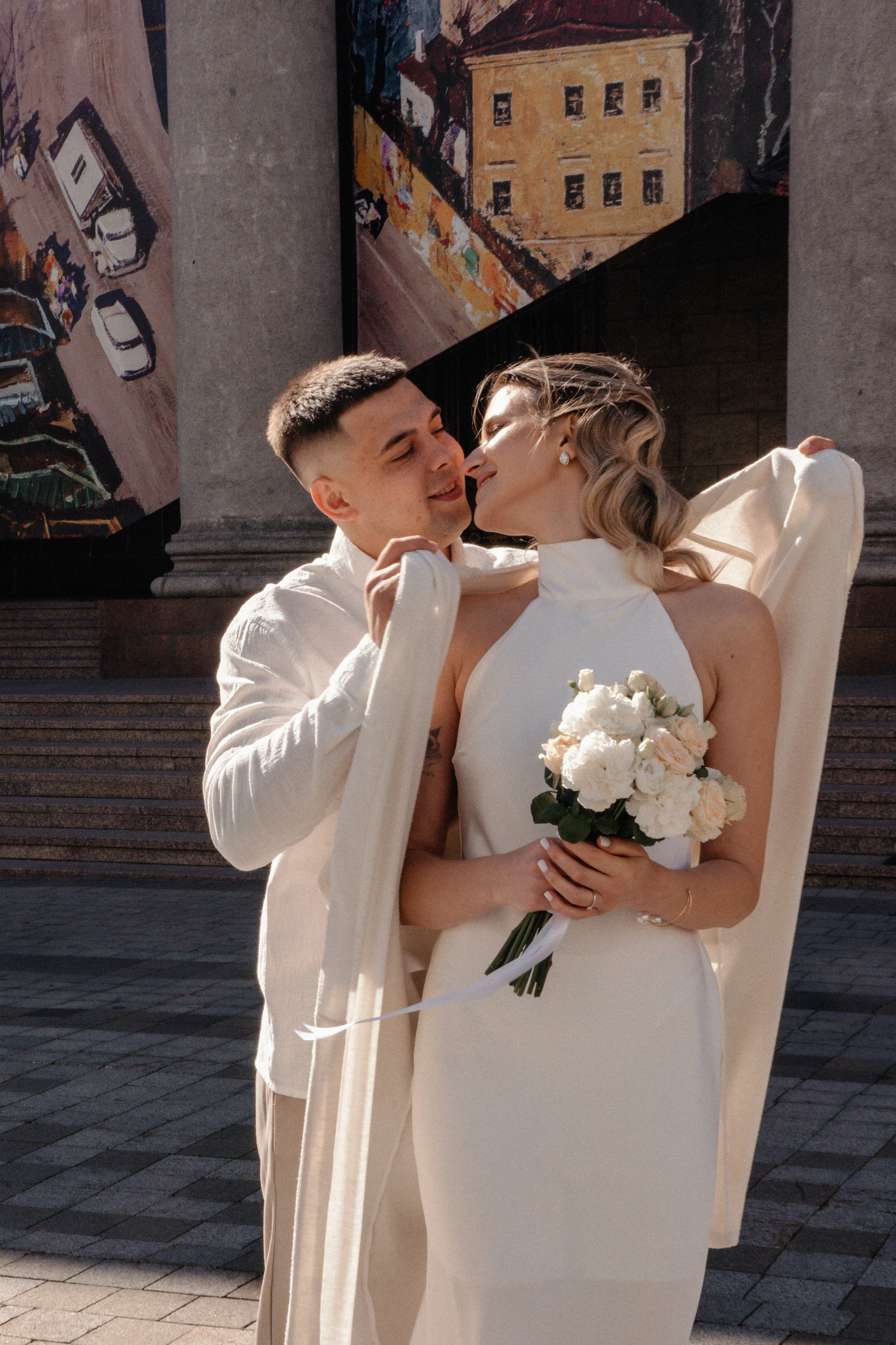 Любовь в одном знаменитом подъезде Минска. Ваш семейный фотограф в Минске — Вика Трегубова