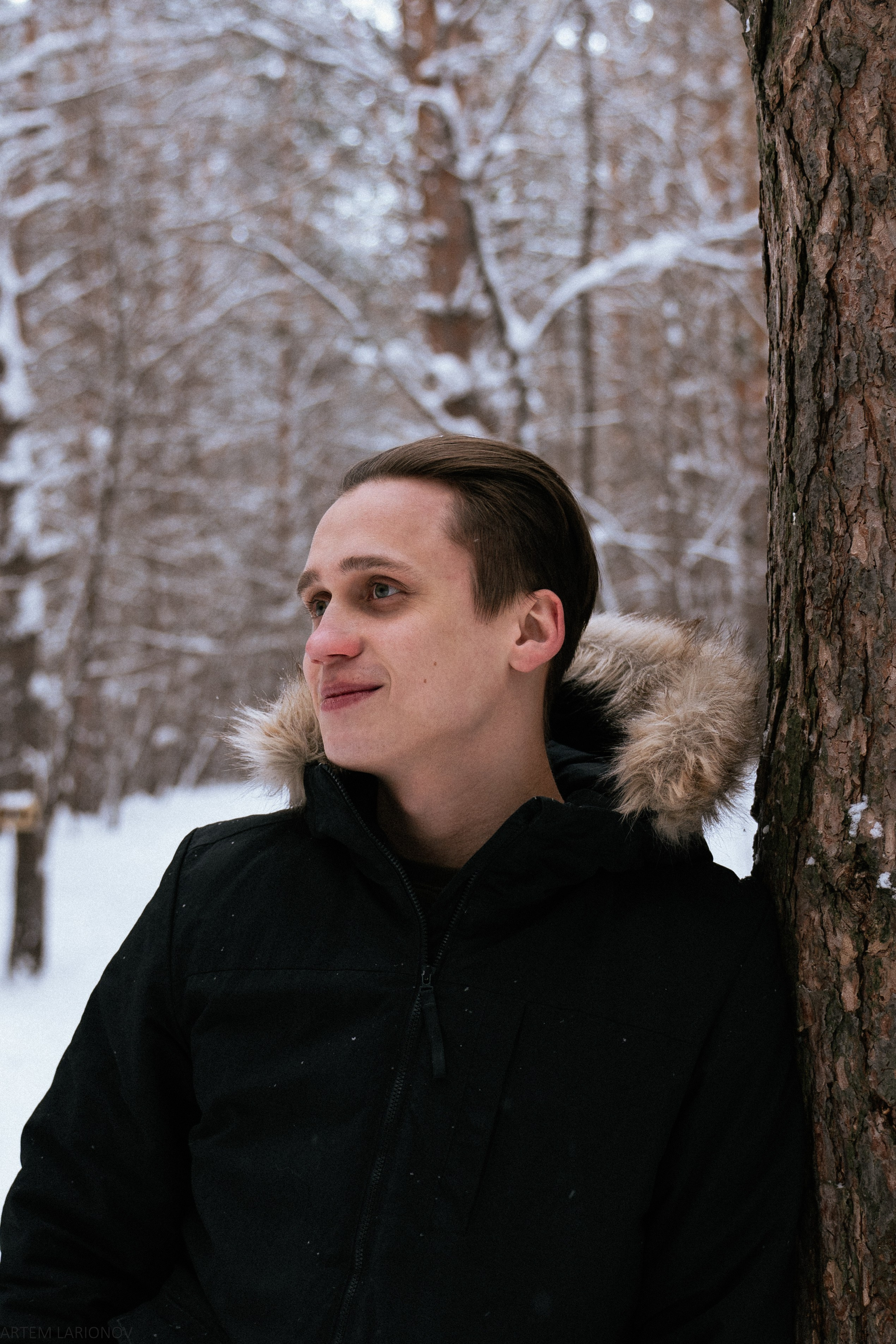 Снежный лес. Фотограф Артем Ларионов